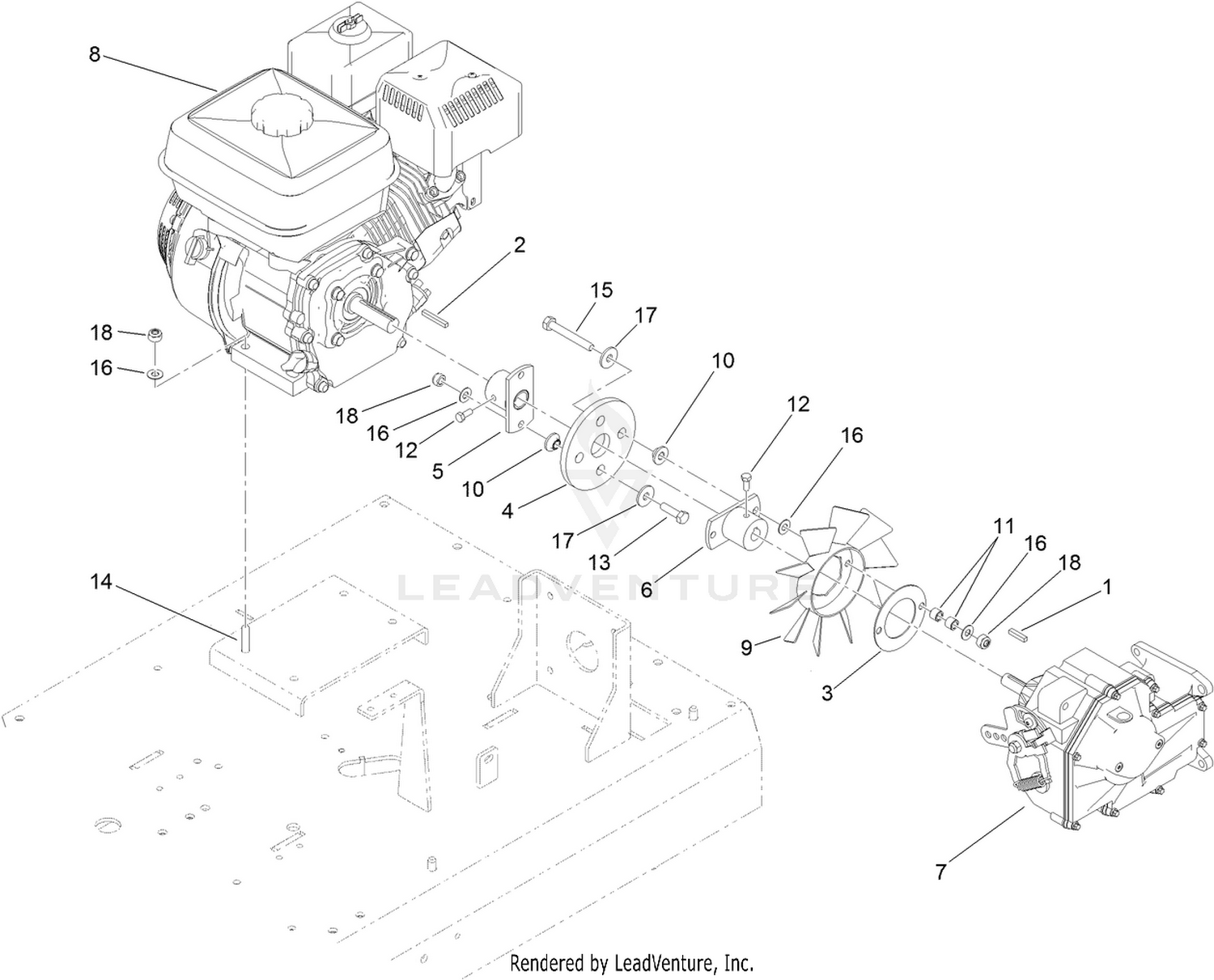 Engine and Transmission Assembly