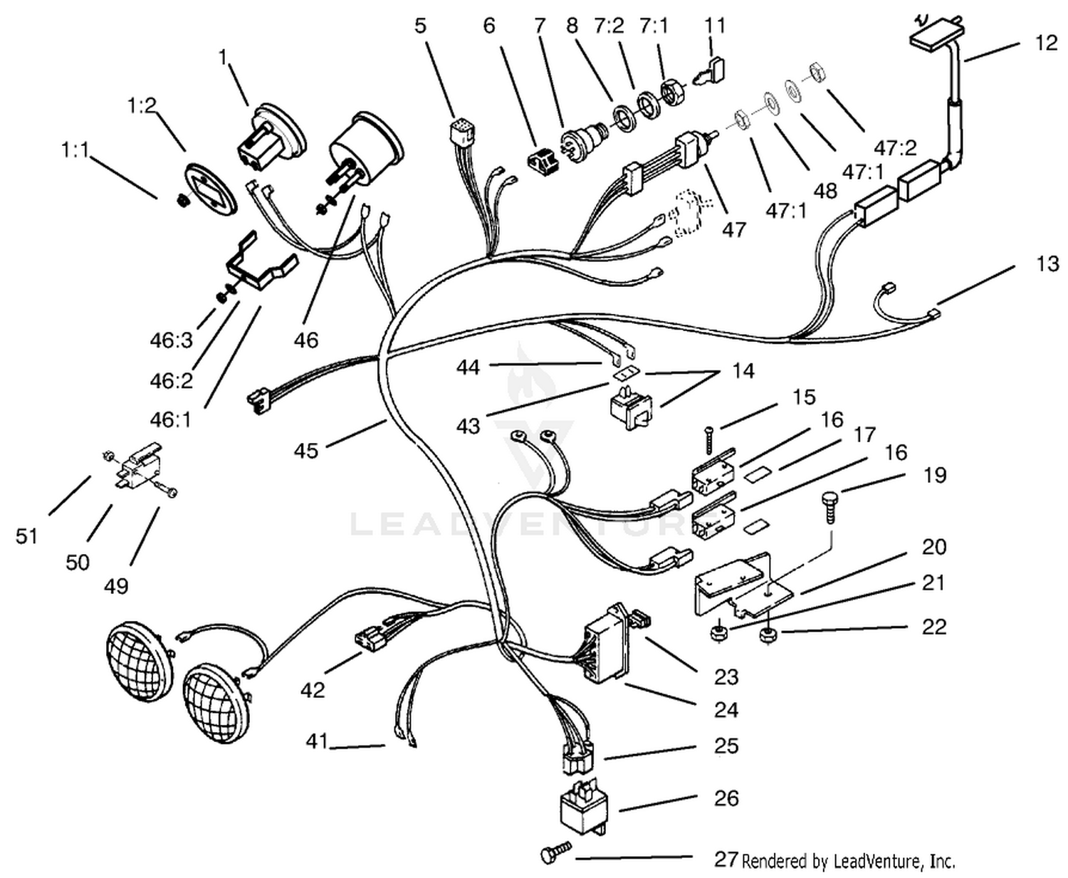 416-H Wire Harness Attachment  Component-S