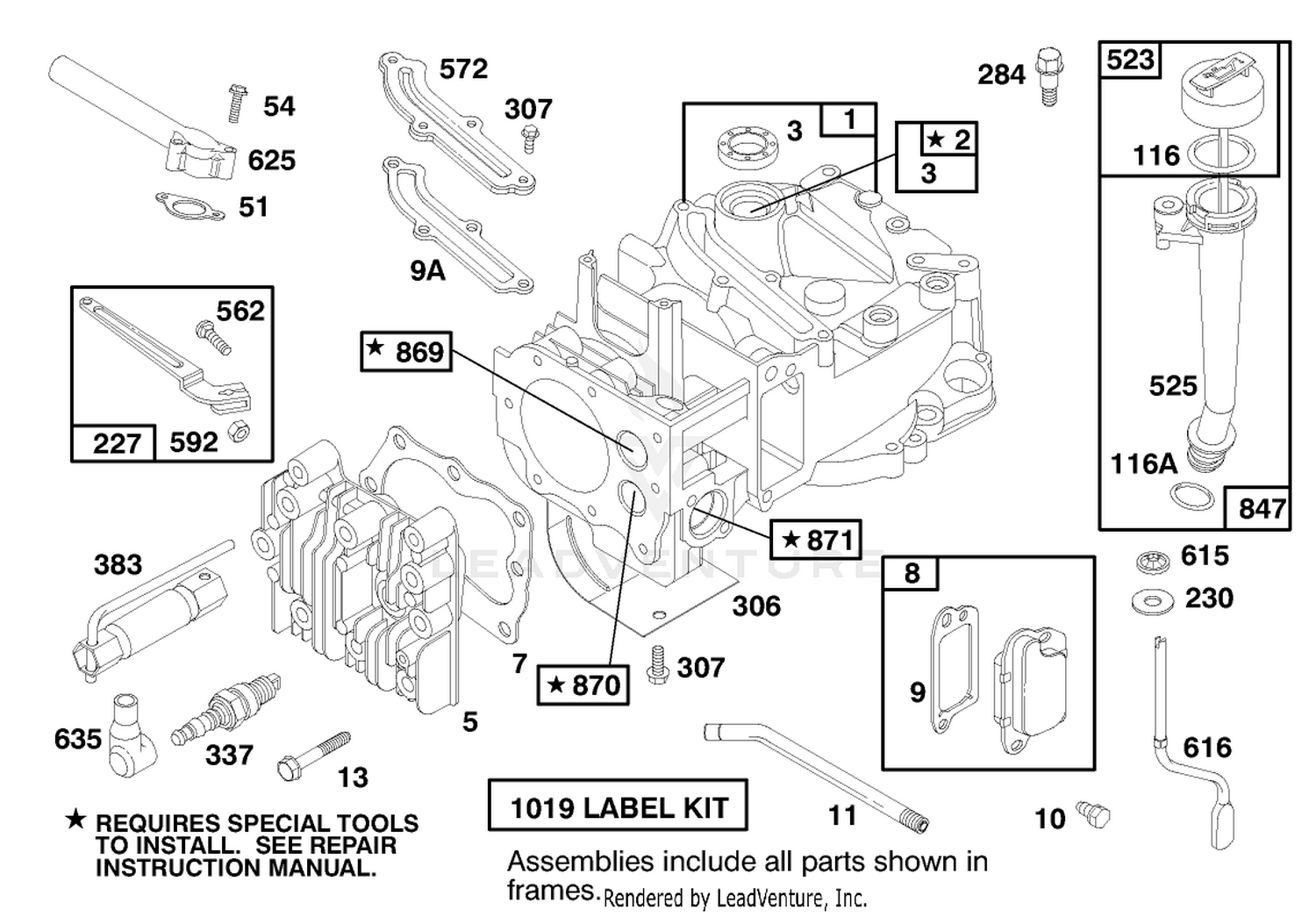 Engine Briggs  Stratton Model 12f802-1750-A1