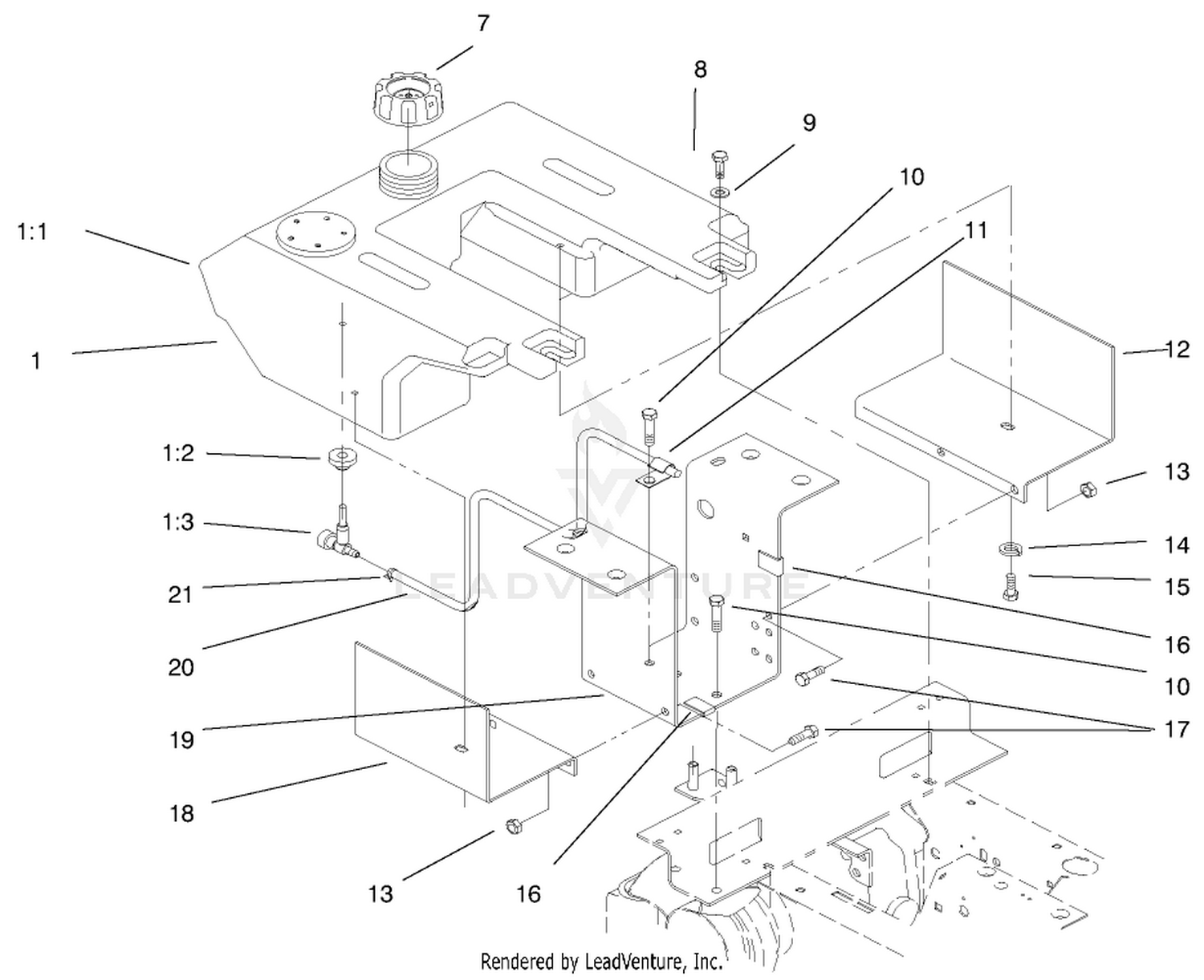 Fuel Tank  Hydro Fan Control Assembly