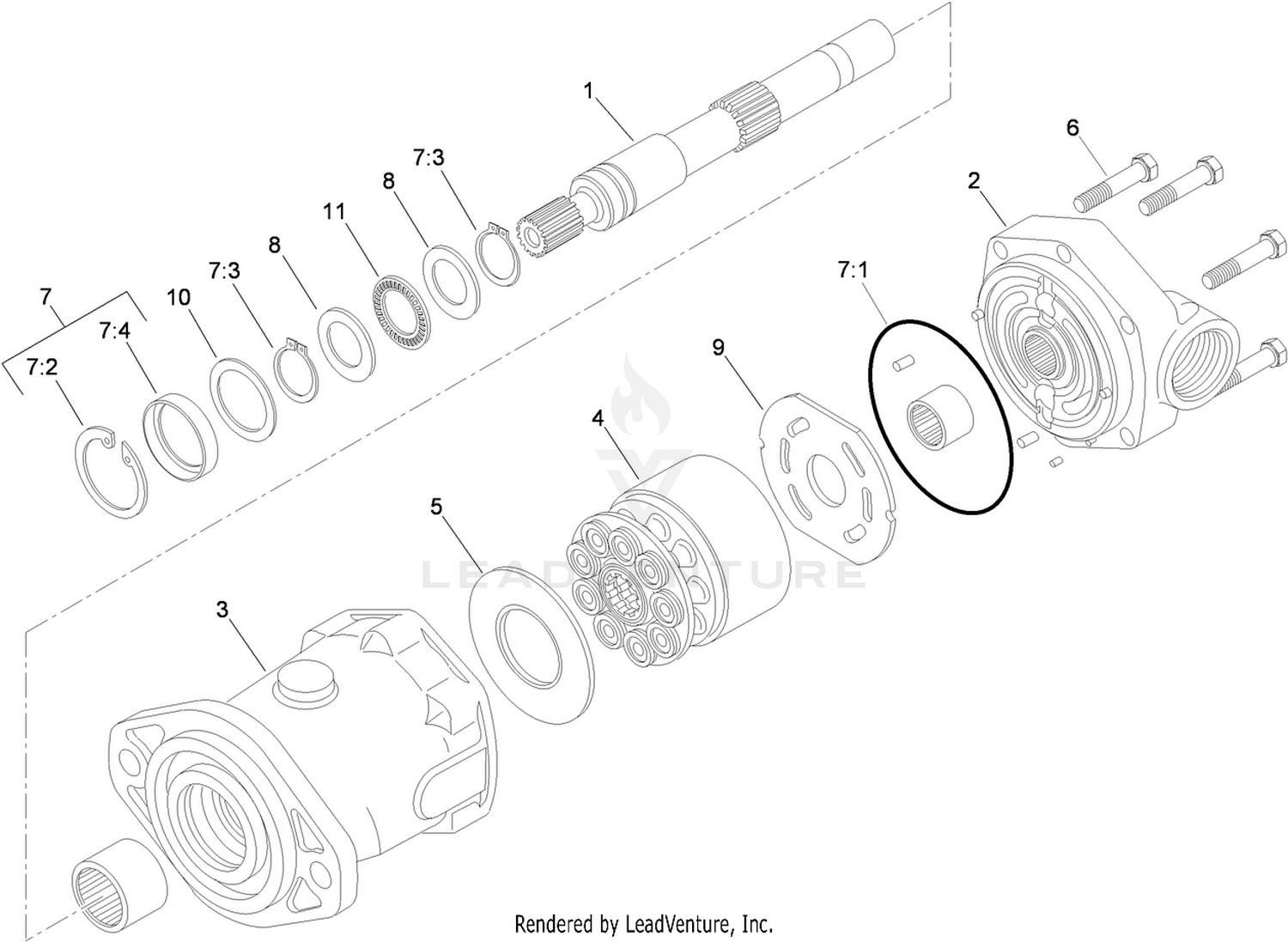 Hydraulic Motor Assembly No. 114-4849