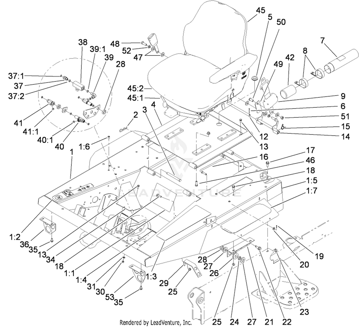 Platform and Seat Base Assembly