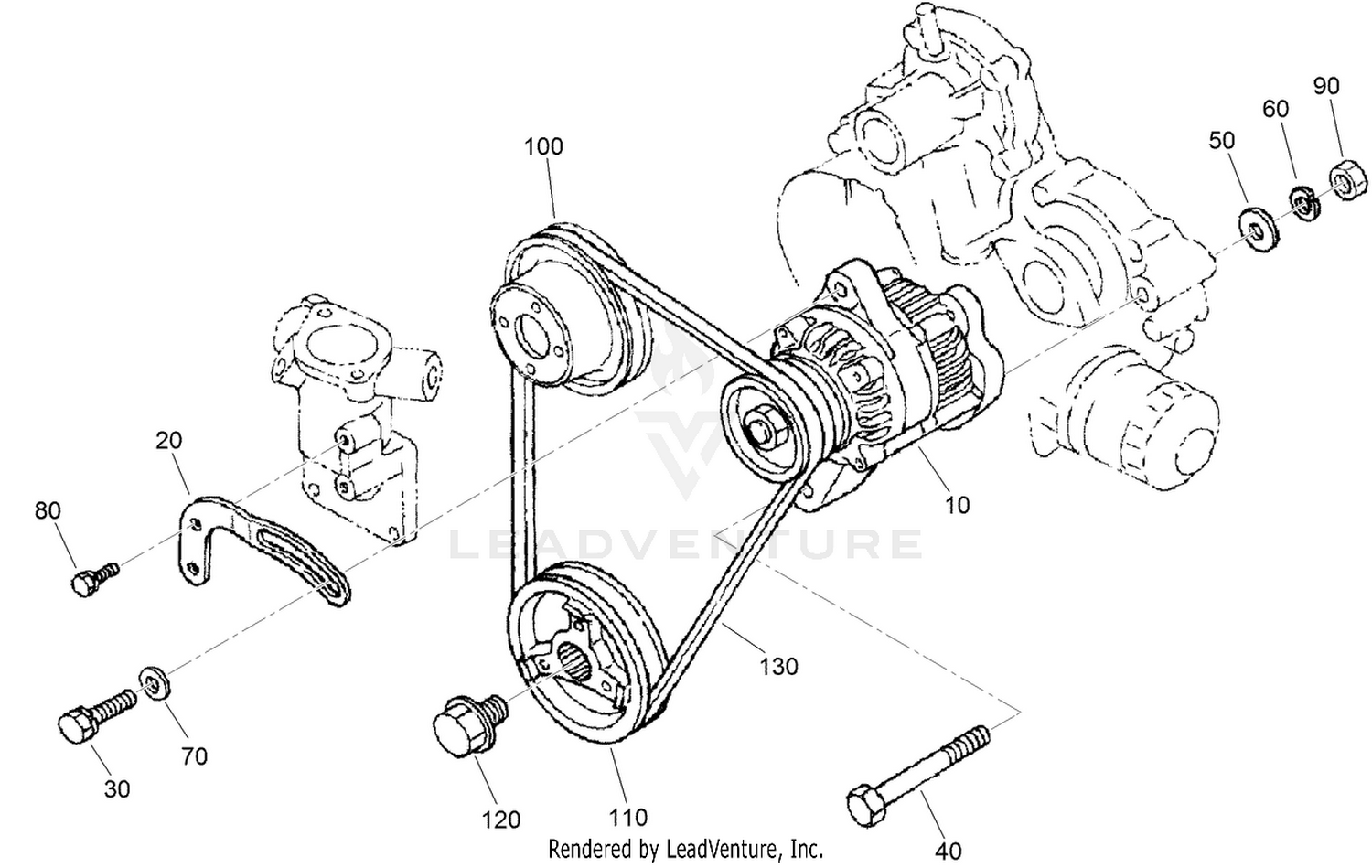 Alternator and Pulley Assembly