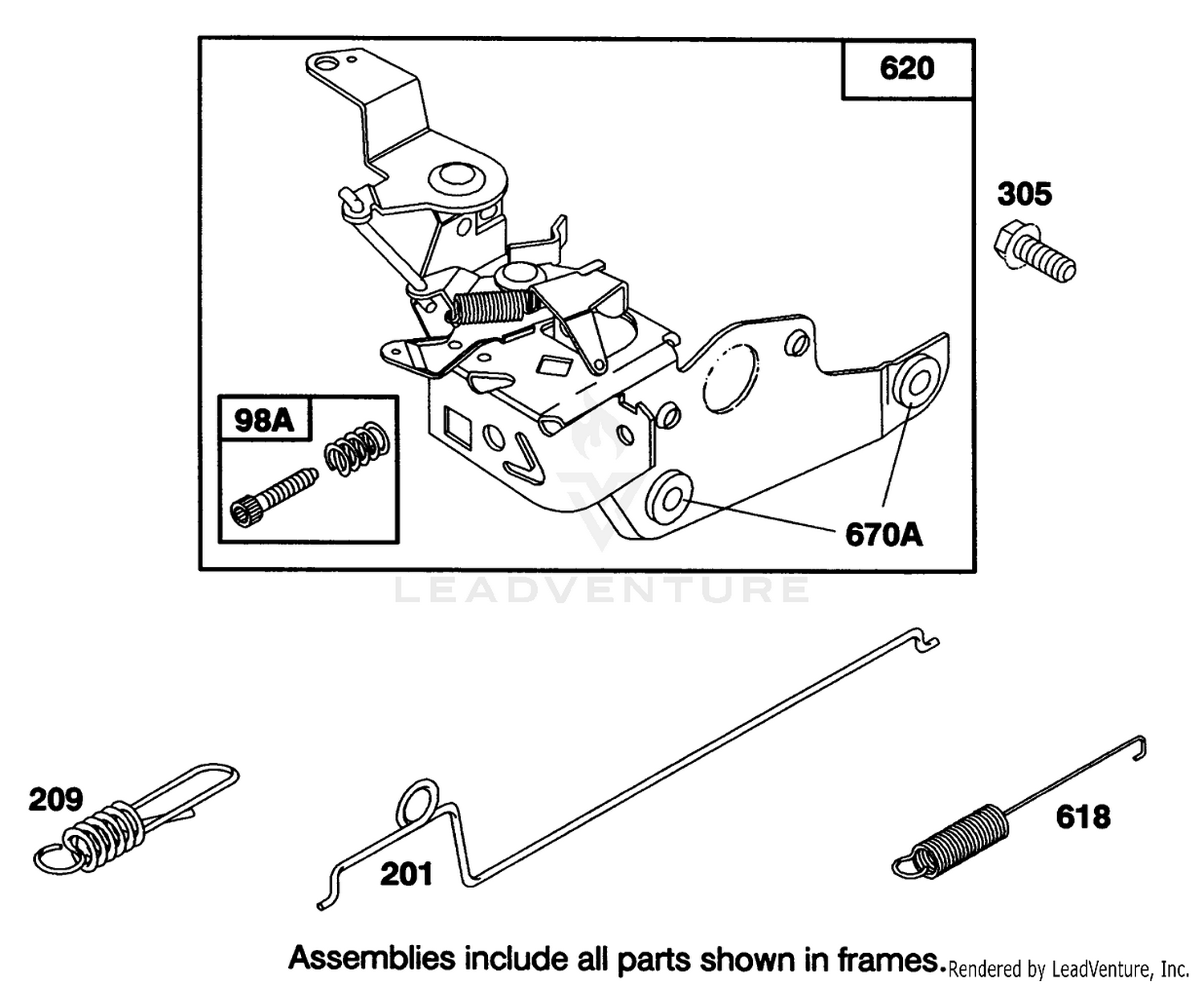 Engine Briggs  Stratton Model 122702-3188-01 4