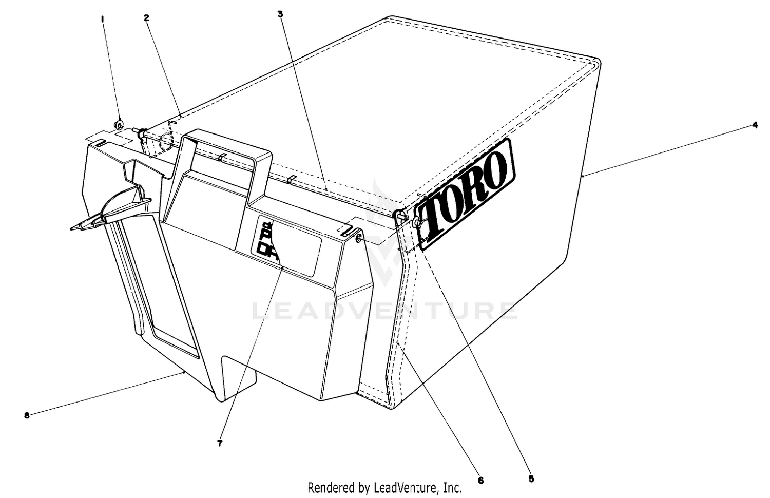 GRASS BAG ASSEMBLY NO. 11-0189