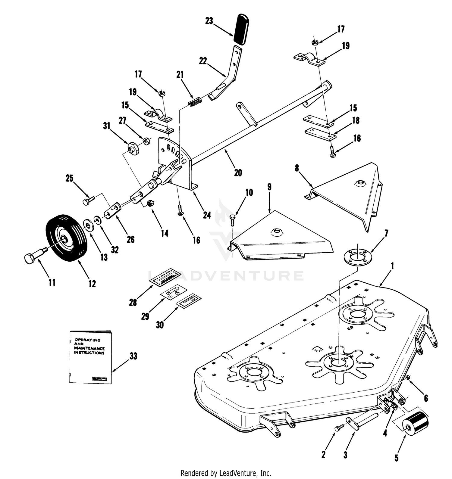 Rear Discharge Mower-42 In. (107 Cm) (vehicle Identification Number 95-42mr02)