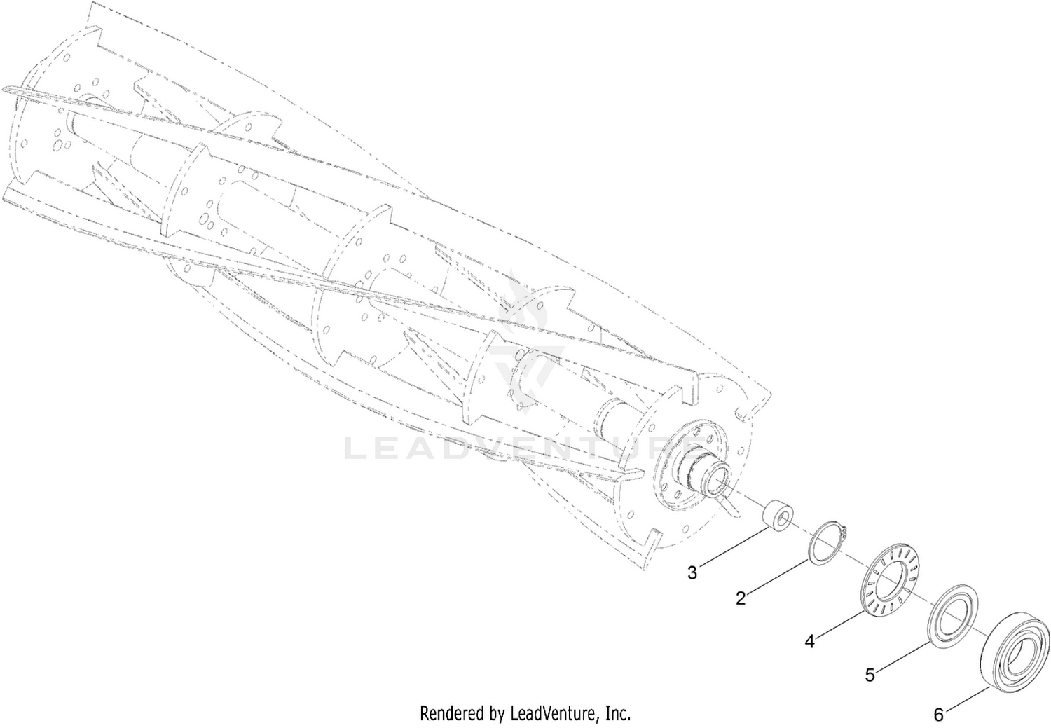 Optional 7In EdgeSeries+ 27In Fairway, 5 Blade, Low Drag, Radial Reel Assembly No. 137-8469