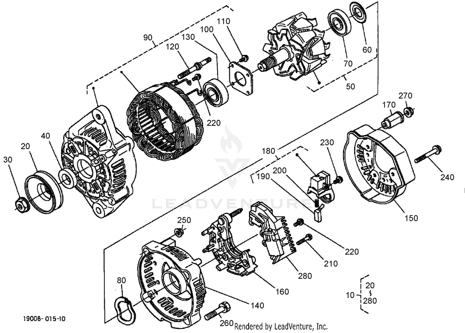 Alternator (Component Parts) Assembly