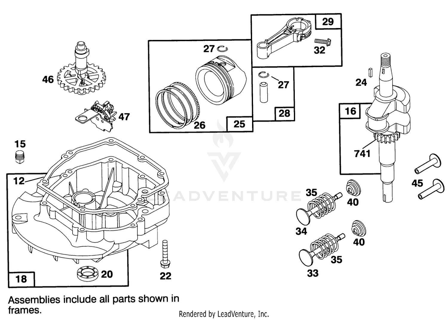 Engine Briggs  Stratton Model 127802-0514-21 2
