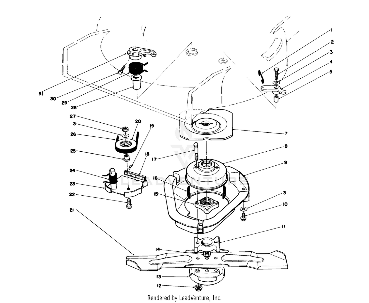 Blade Brake Clutch Assembly