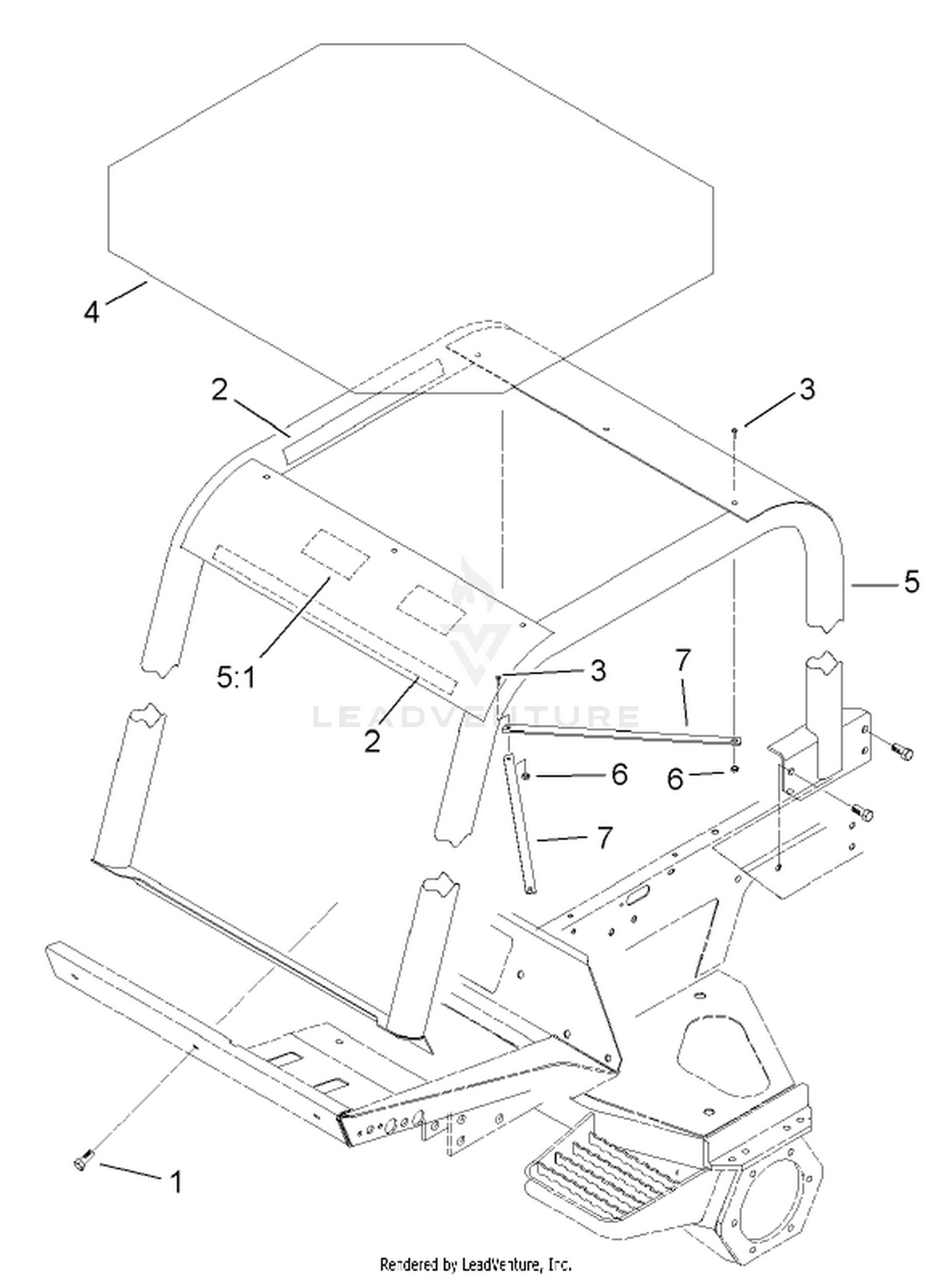 Roll-Over-Protection-System Assembly