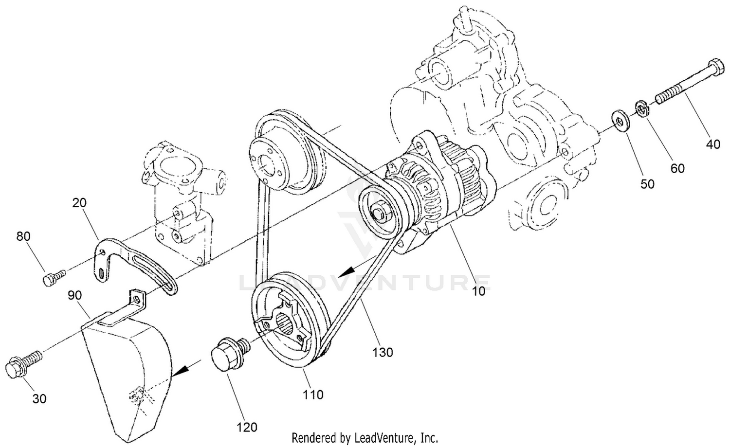 Alternator and Pulley Assembly