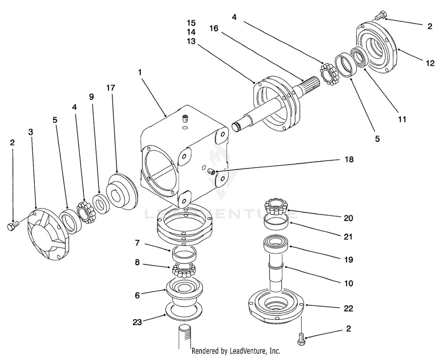 Gear Box Assembly No. 93-4835
