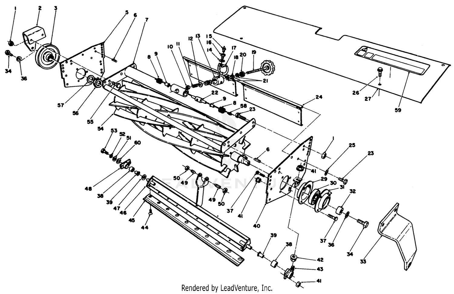 5 Blade Floating Cutting Unit Reel Assembly (cont.)
