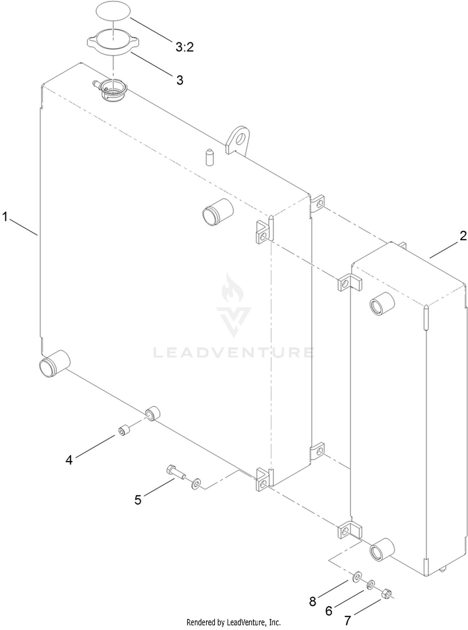 Radiator and Cooler Assembly