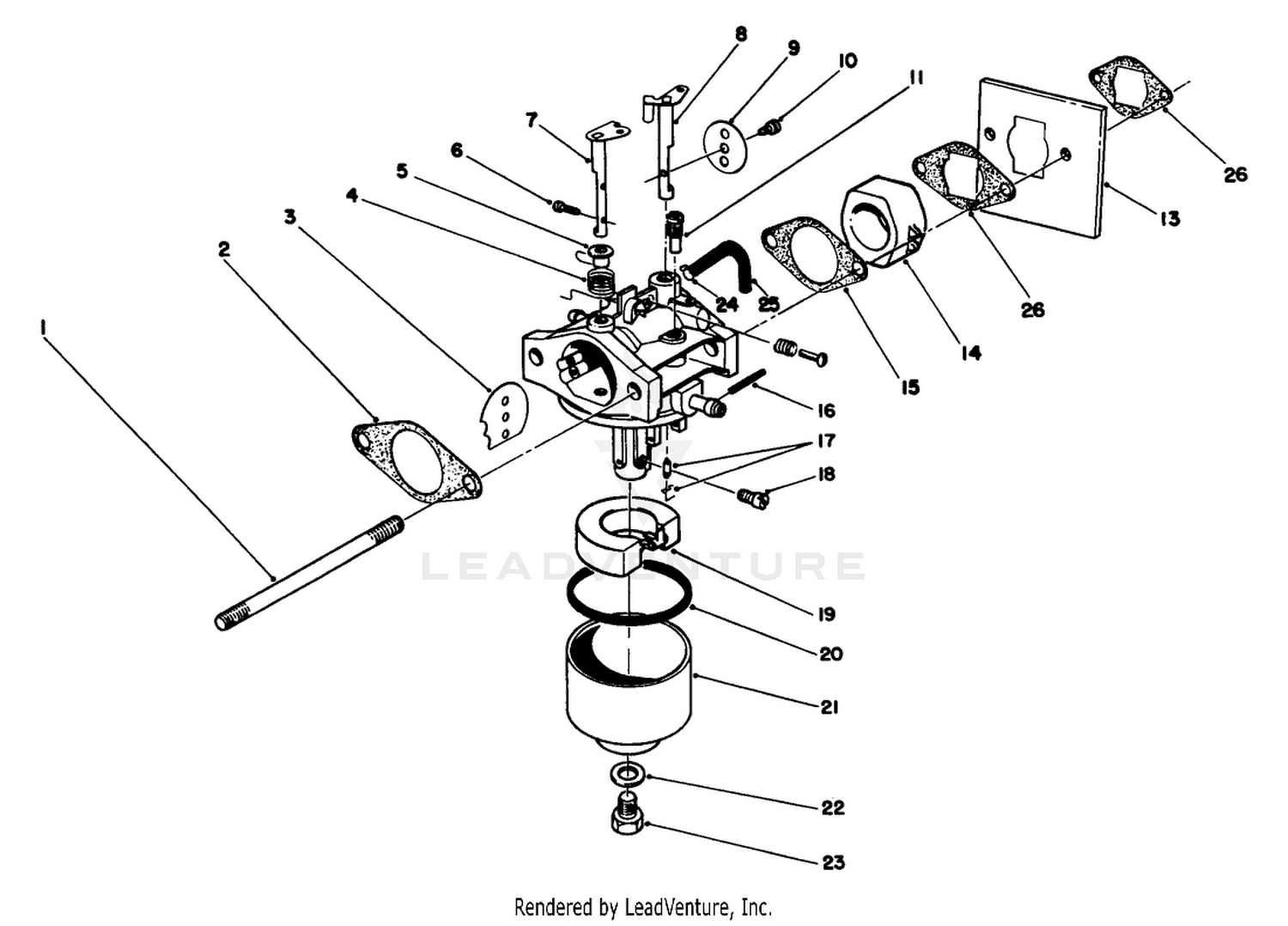 Carburetor Assembly (model No. 47pl0-1)