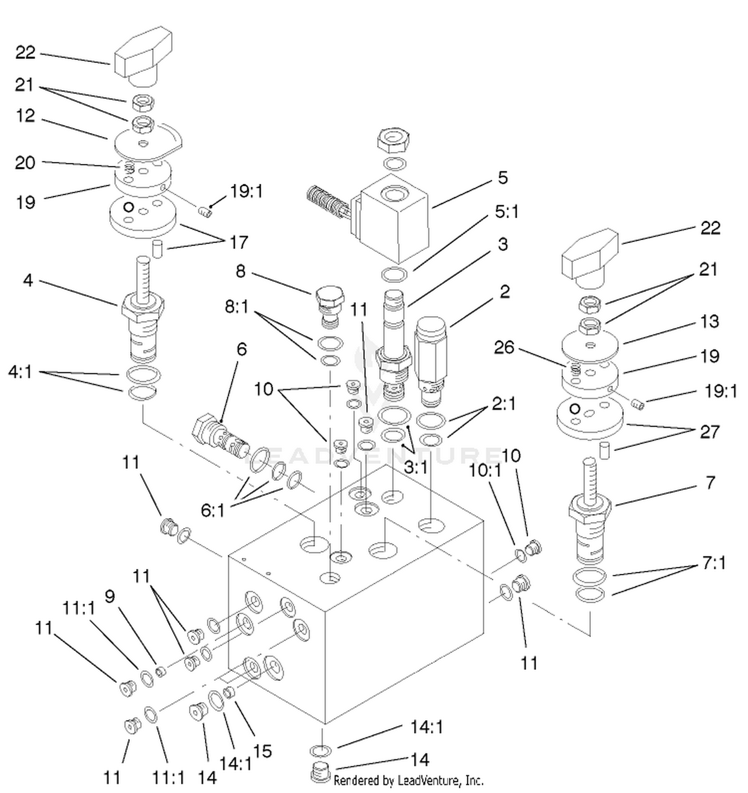 Hydraulic Manifold Assembly No. 95-8675