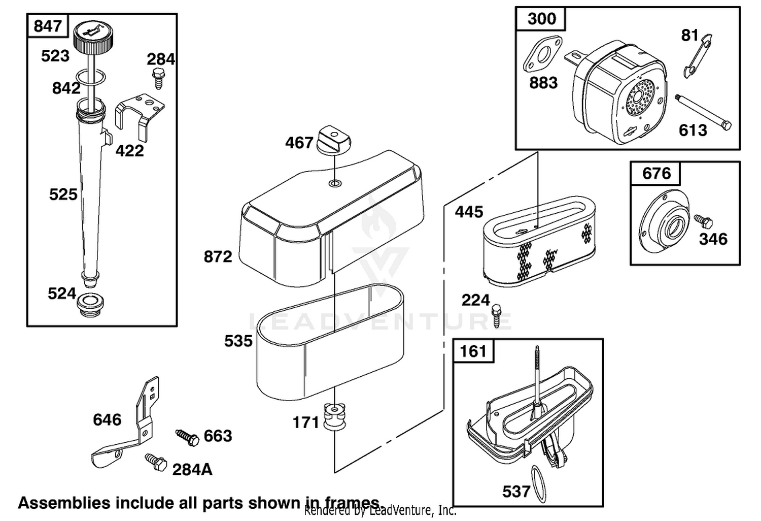 Engine Briggs  Stratton Model 195707-0421-E1 4