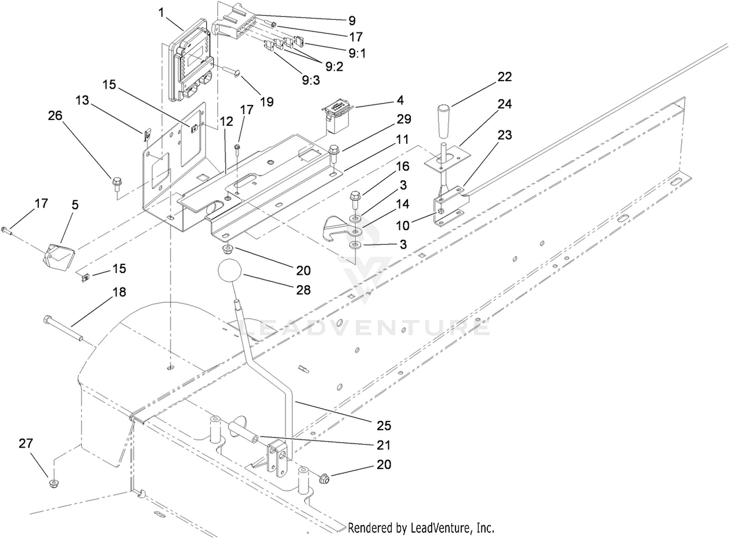 Lower Control Panel Assembly
