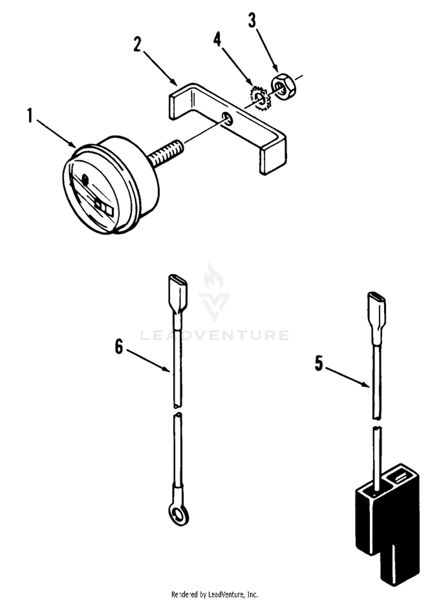 Parts List For Hour Meter Factory Order Number 8-2007