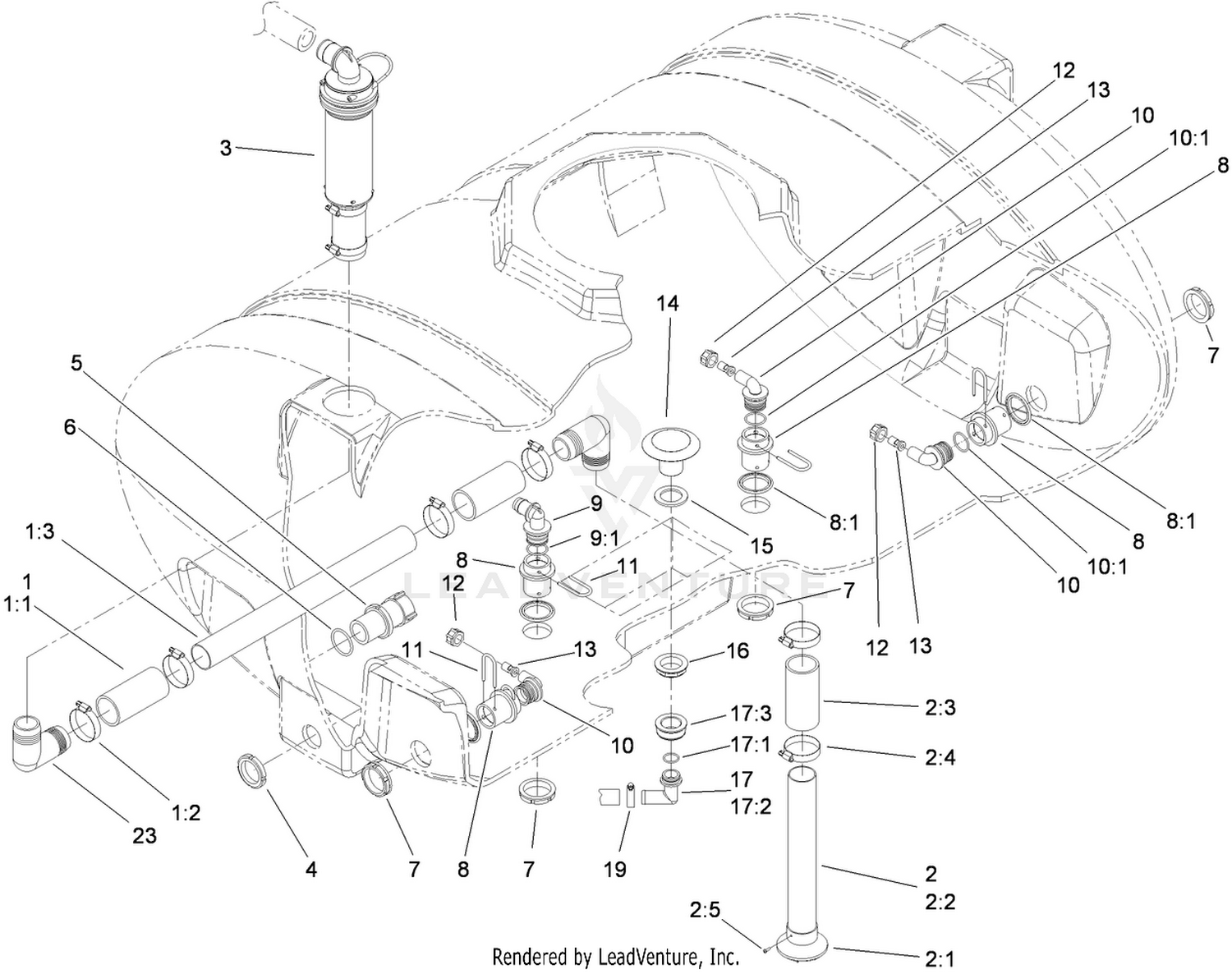 Internal Sprayer Component Assembly No. 2