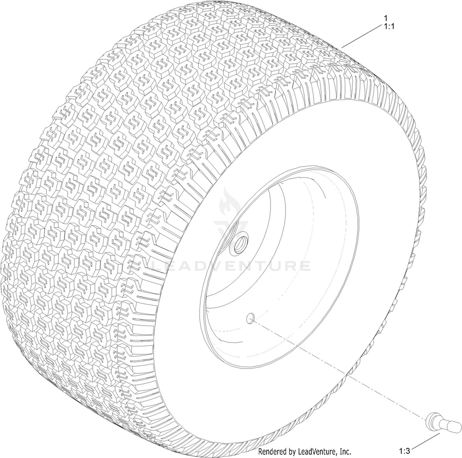 Rear Tire Assembly