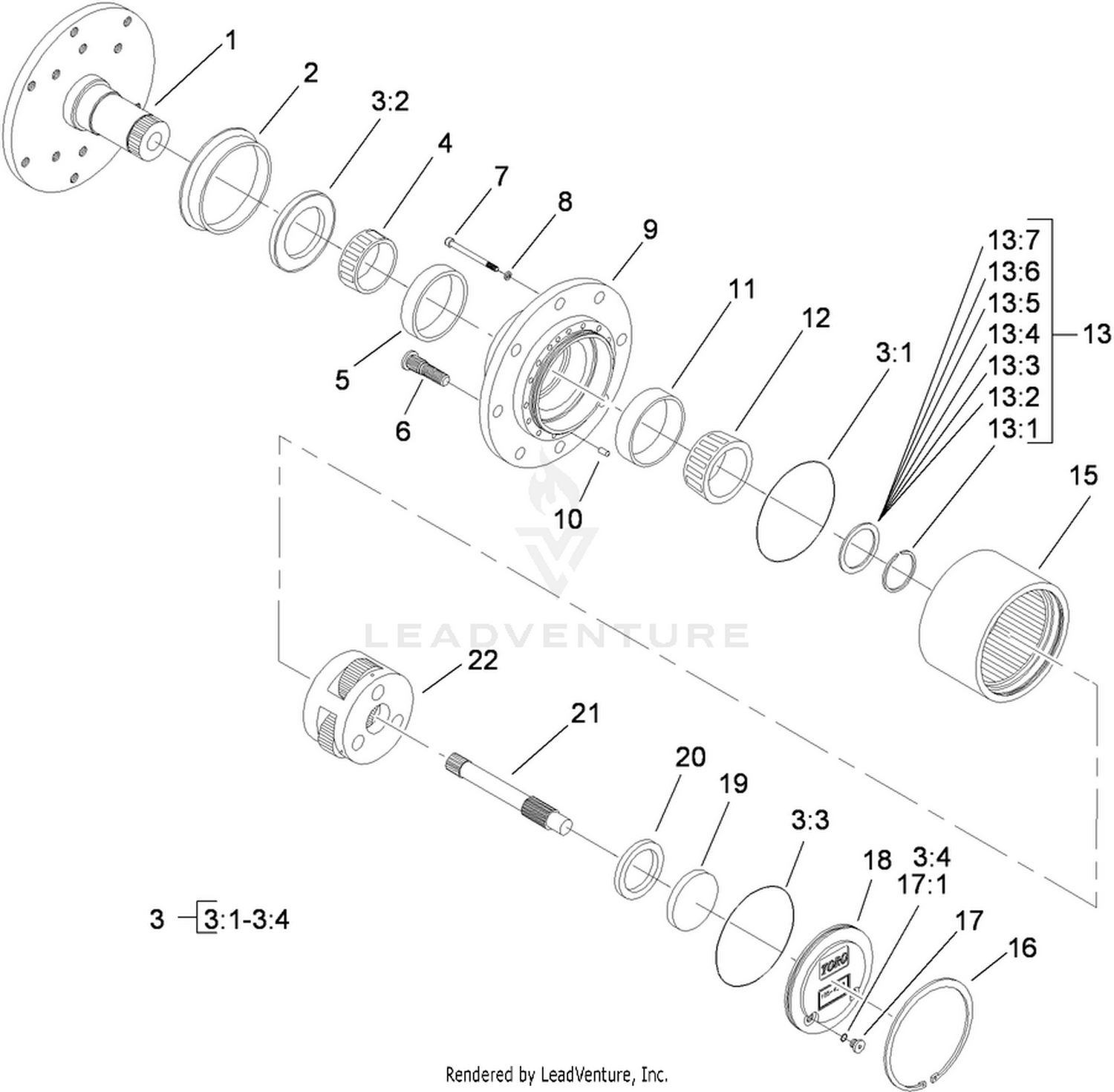 Planetary Assembly No. 105-4588