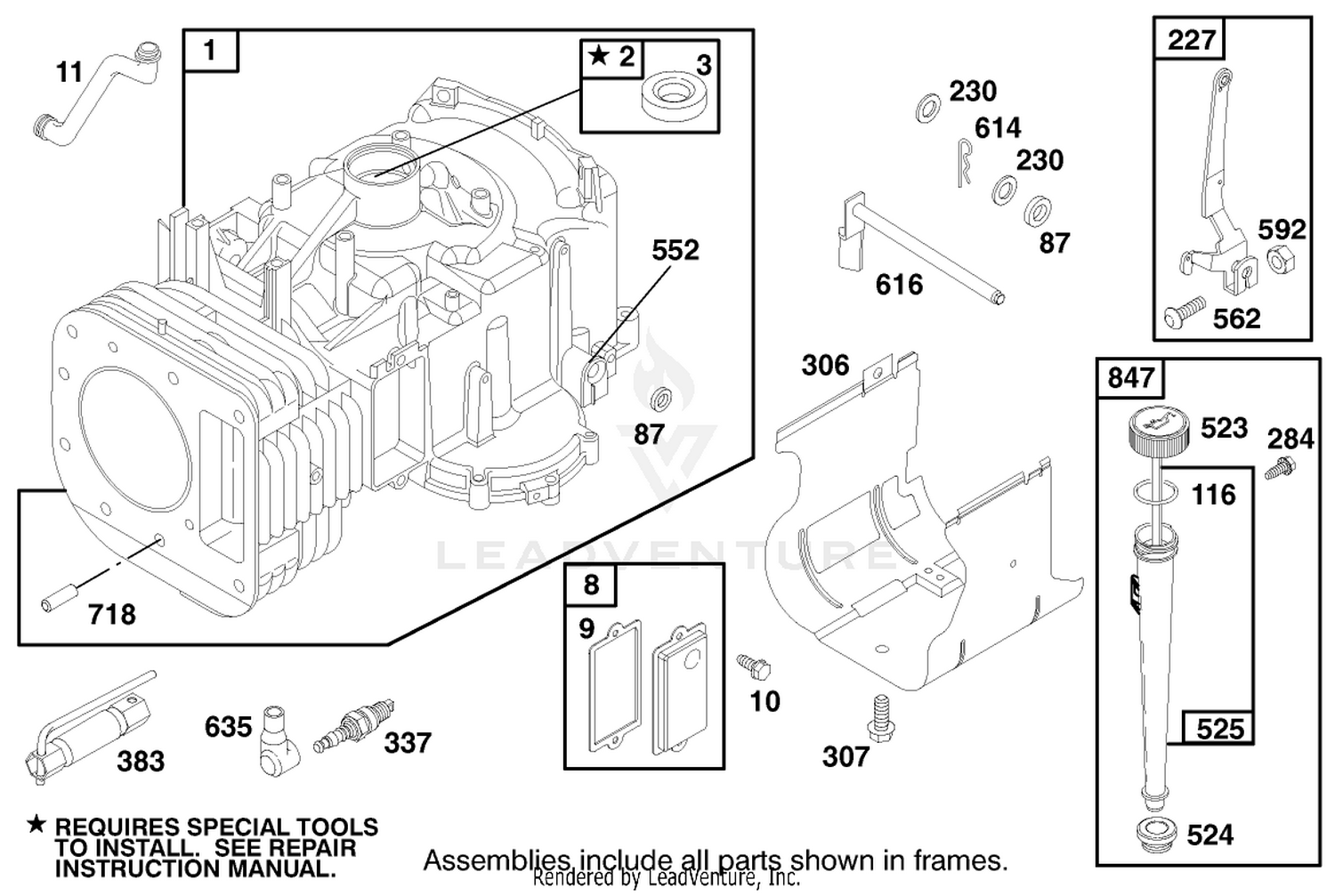 Engine Briggs  Stratton Model 28n707-1131-E1