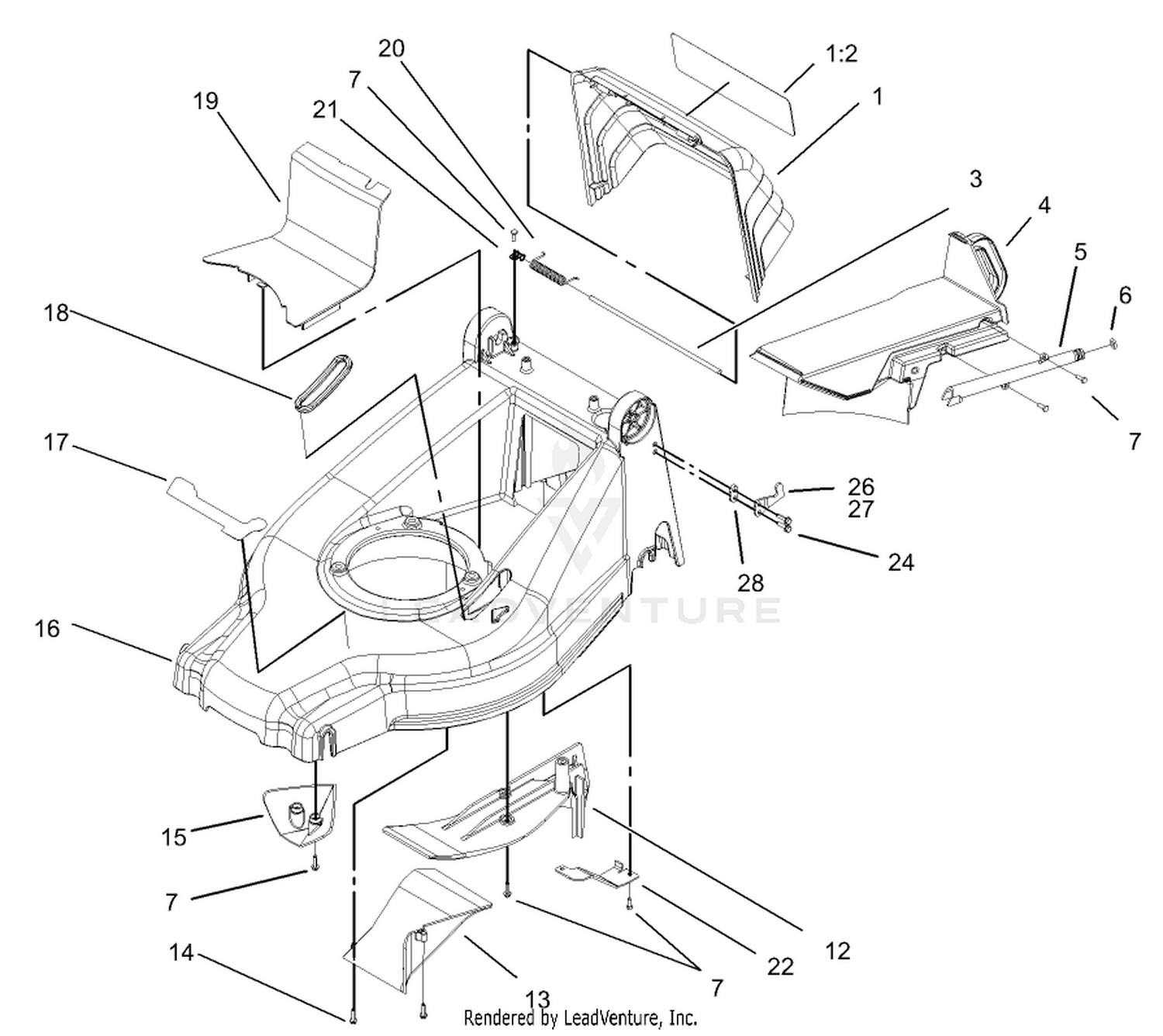 Deck, Kicker and Recycler Plug Assembly