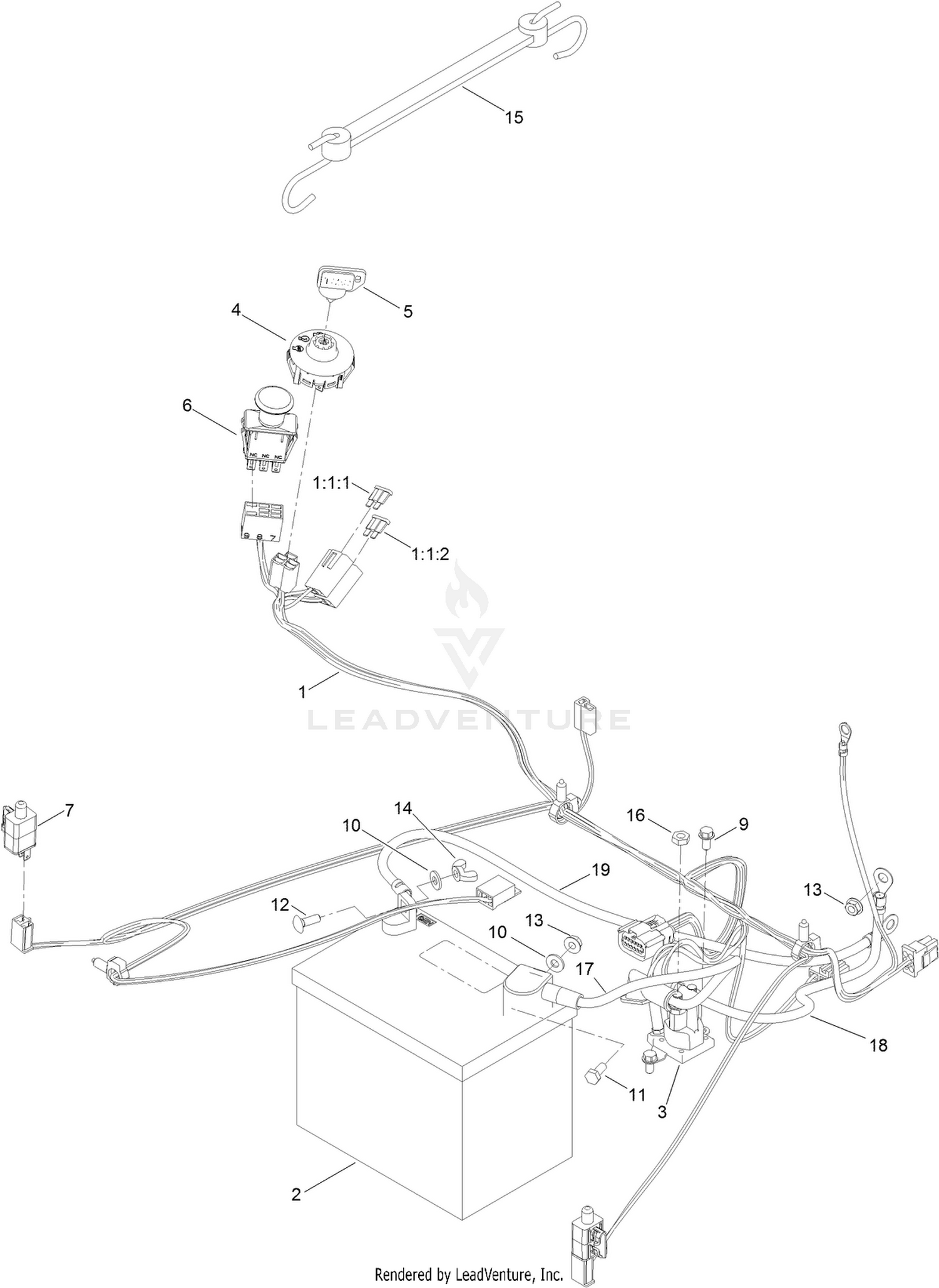 Battery and Electrical Assembly