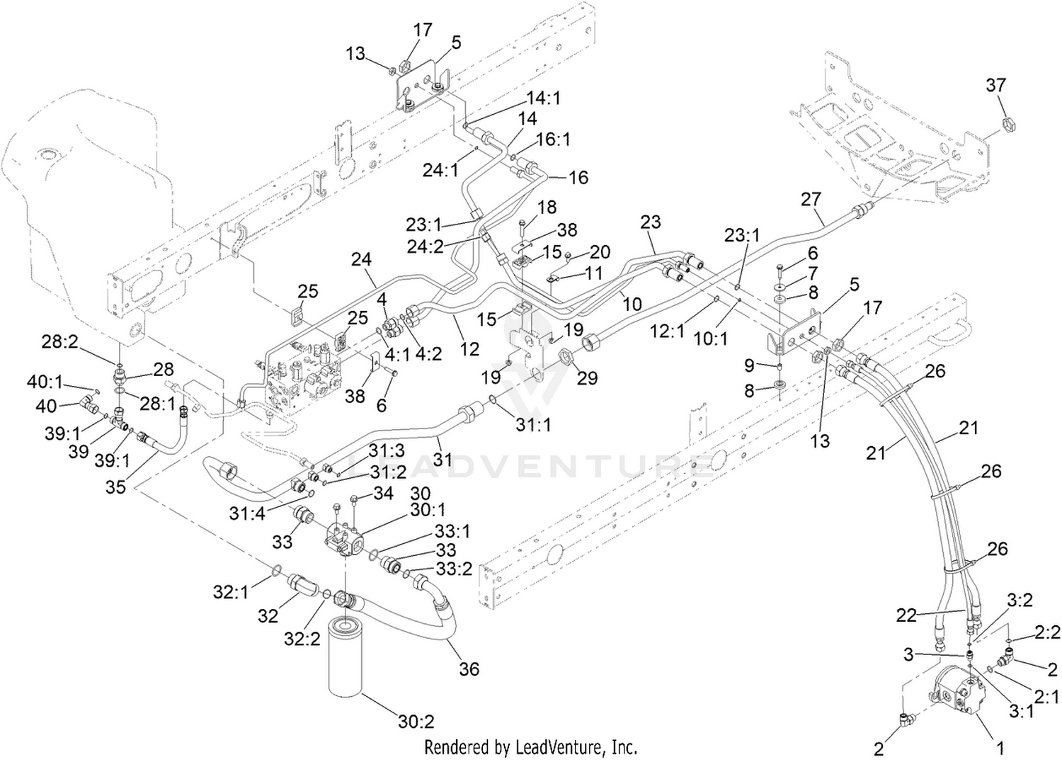 No. 2 and 3 Reel Drive Hydraulic Assembly