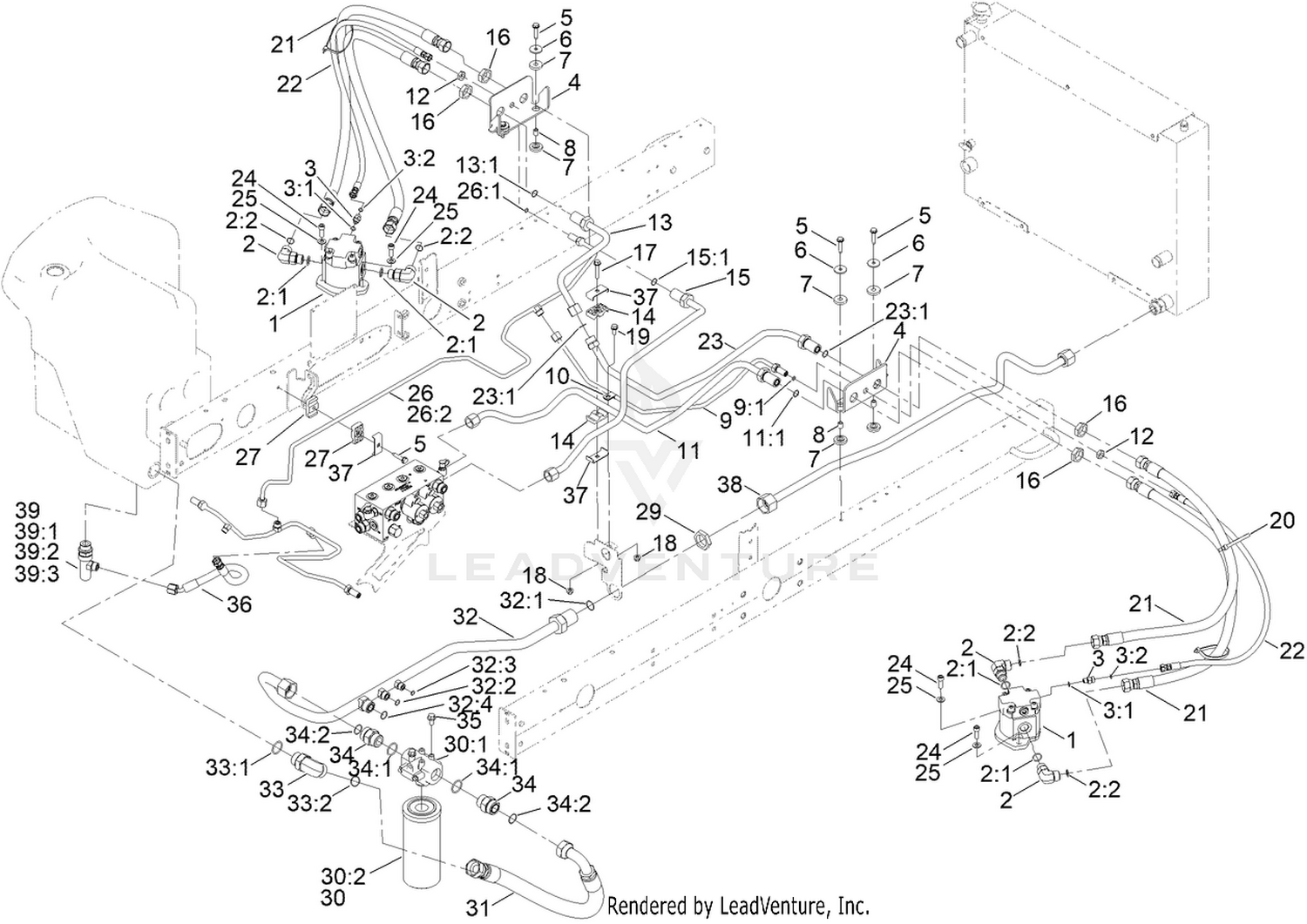 Rear Deck Hydraulic Assembly 2