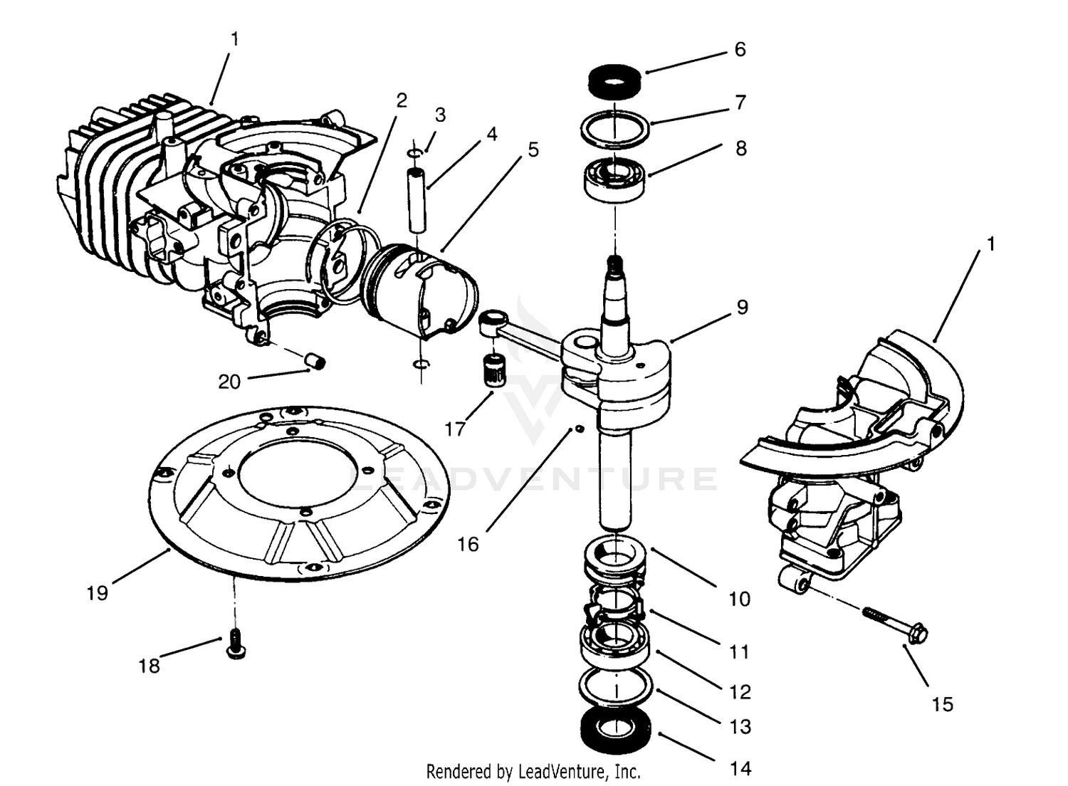 Crankshaft Assembly (model No. 47pr4-7)