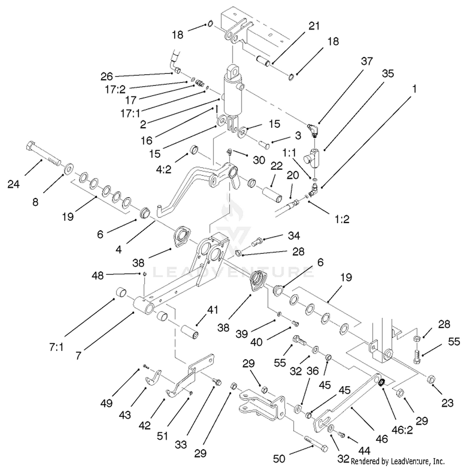 Center Lift Arm Assembly