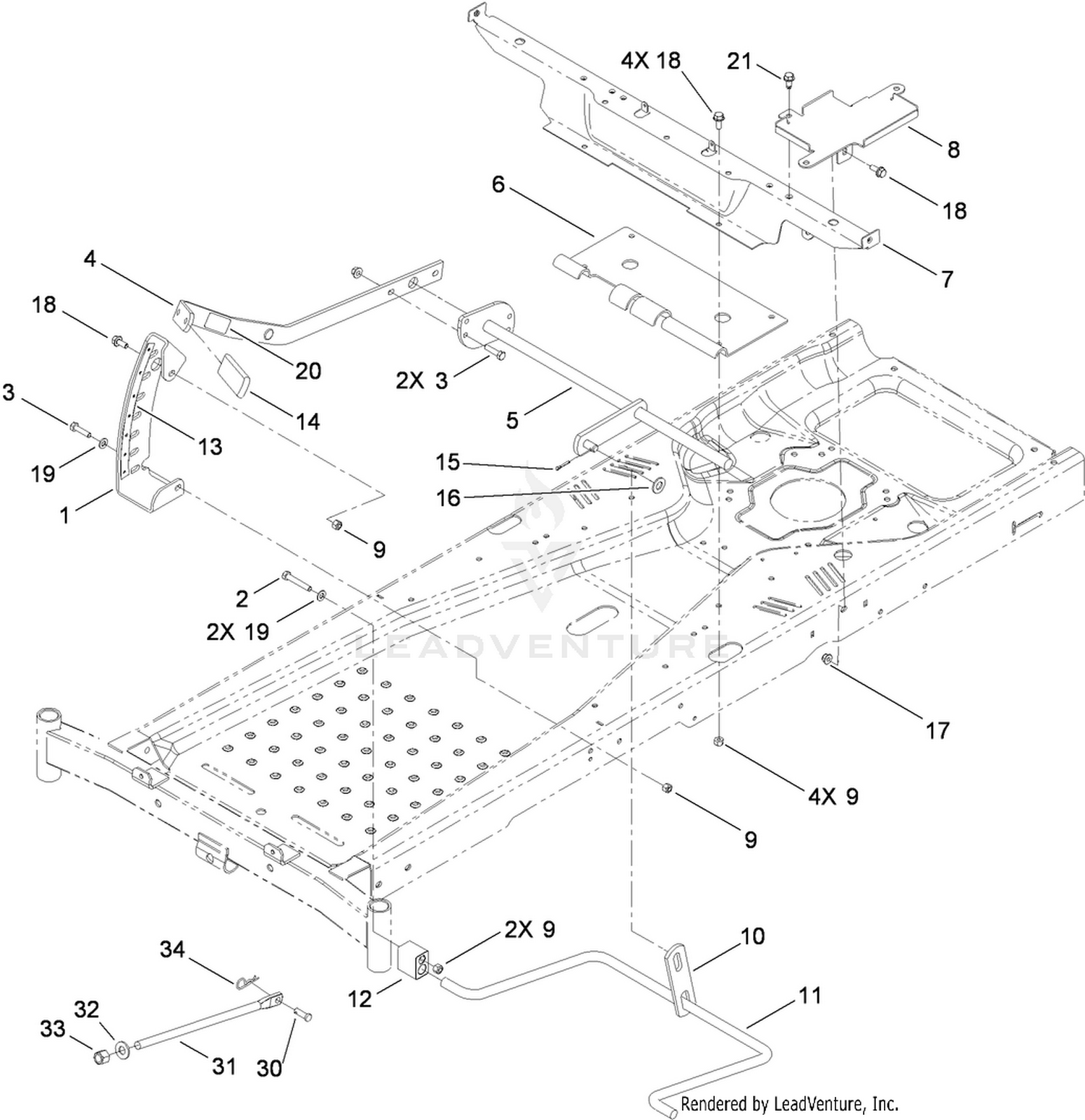 Deck Lift Assembly