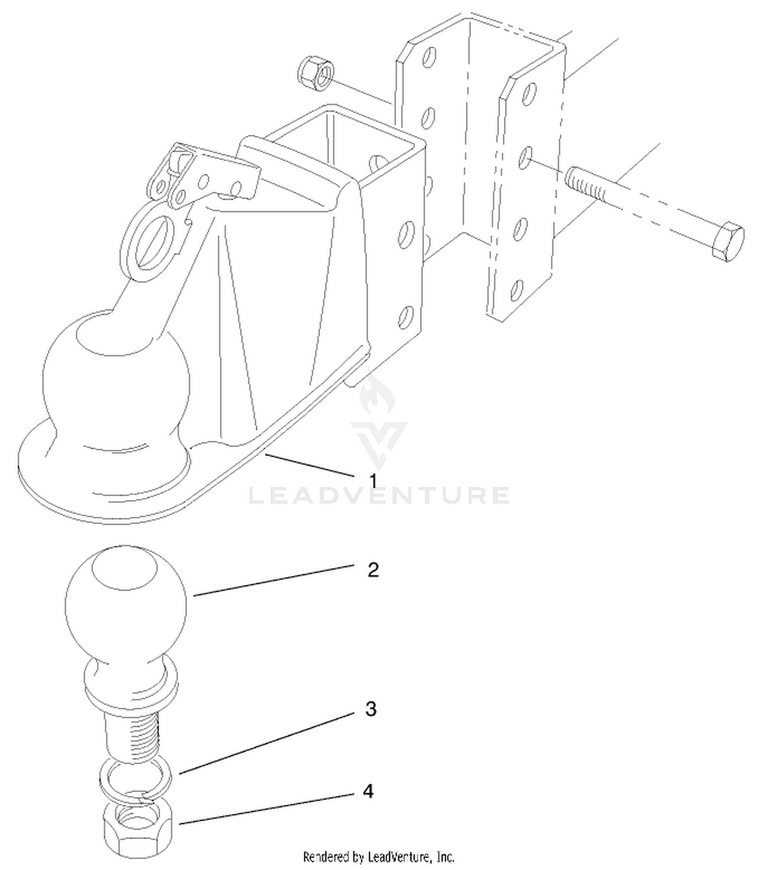 Ball Coupler Kit No. 53-9760 (optional)