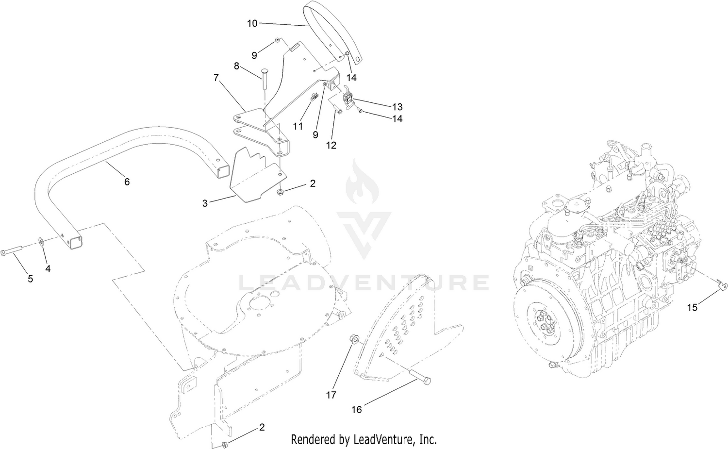Lower Tube and Bumper Assembly