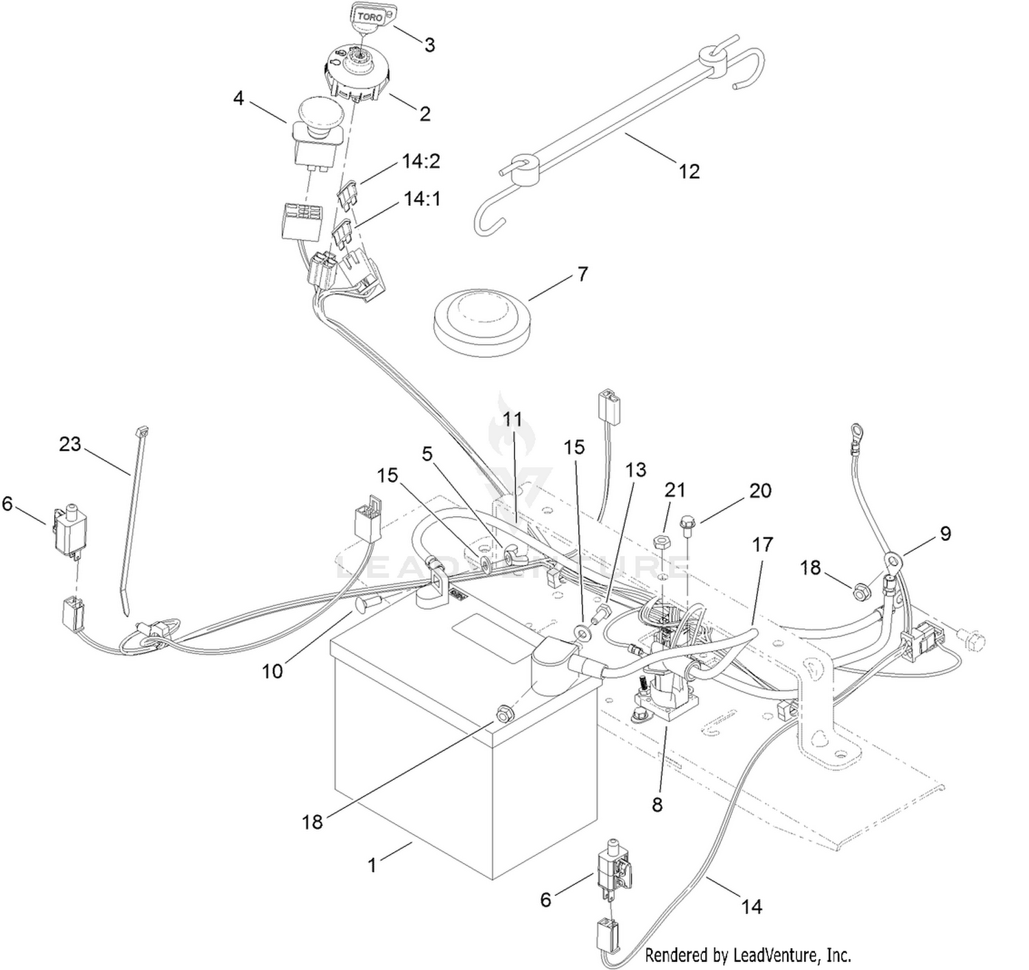 Battery and Electrical Assembly