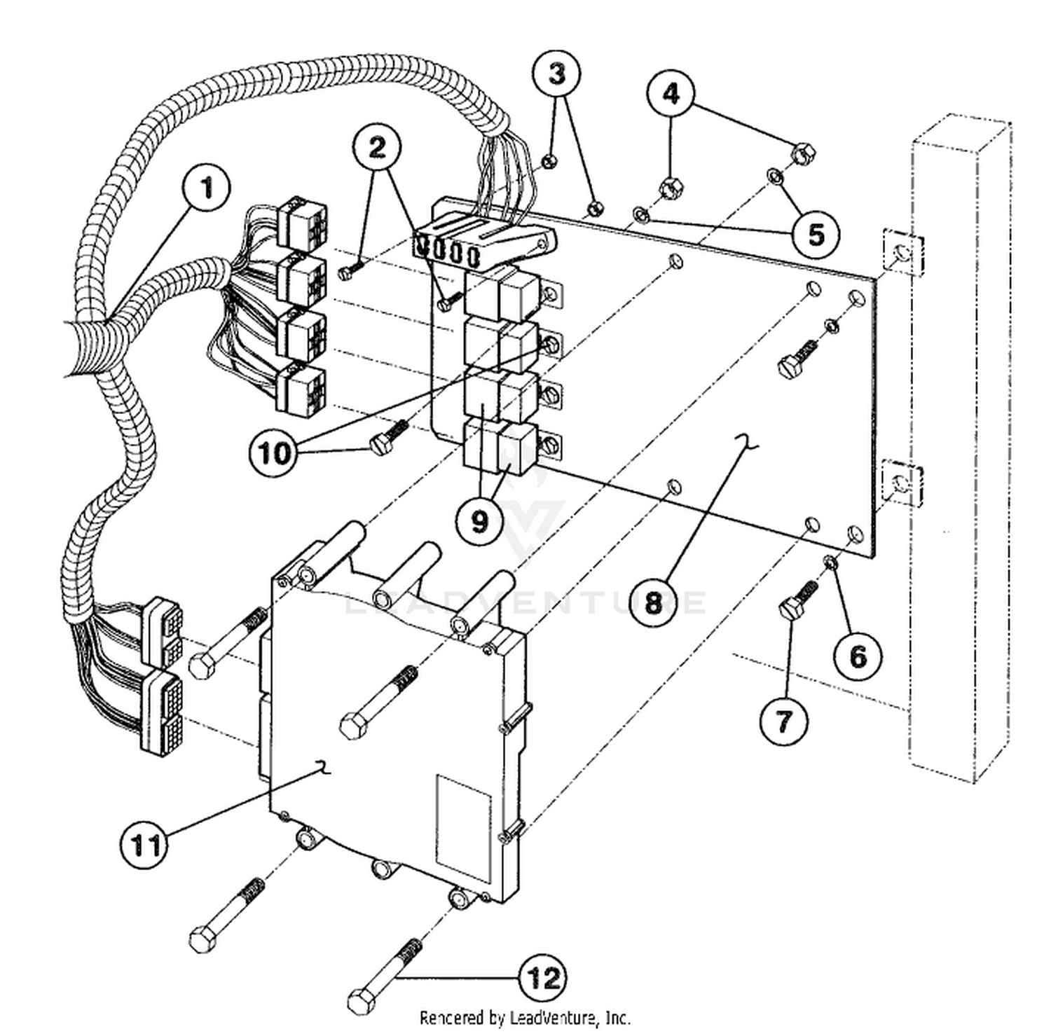 ECU MOUNTING ASS-Y (5500 SHOWN)