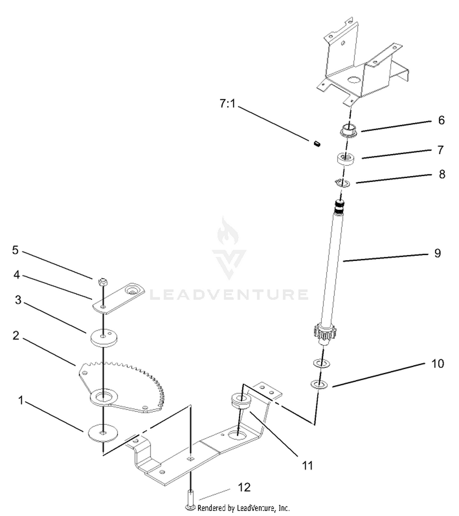 Lower Steering Wheel and Tilt Assembly