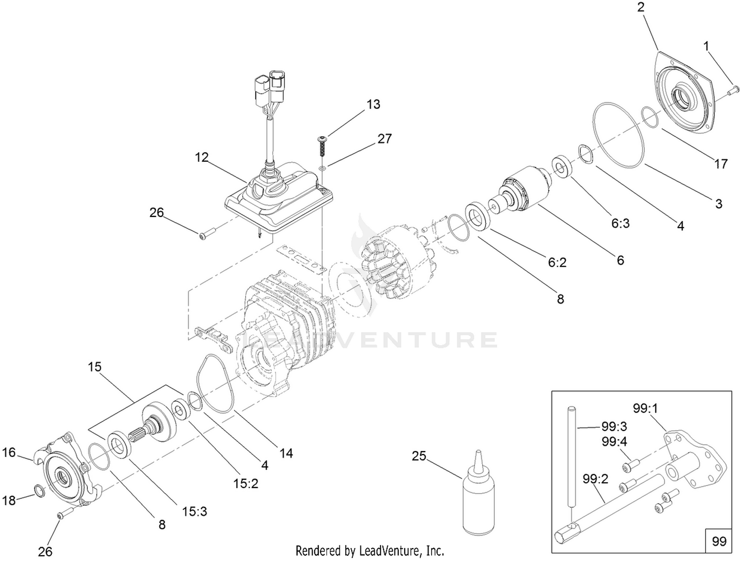 7 Inch Motor Assembly