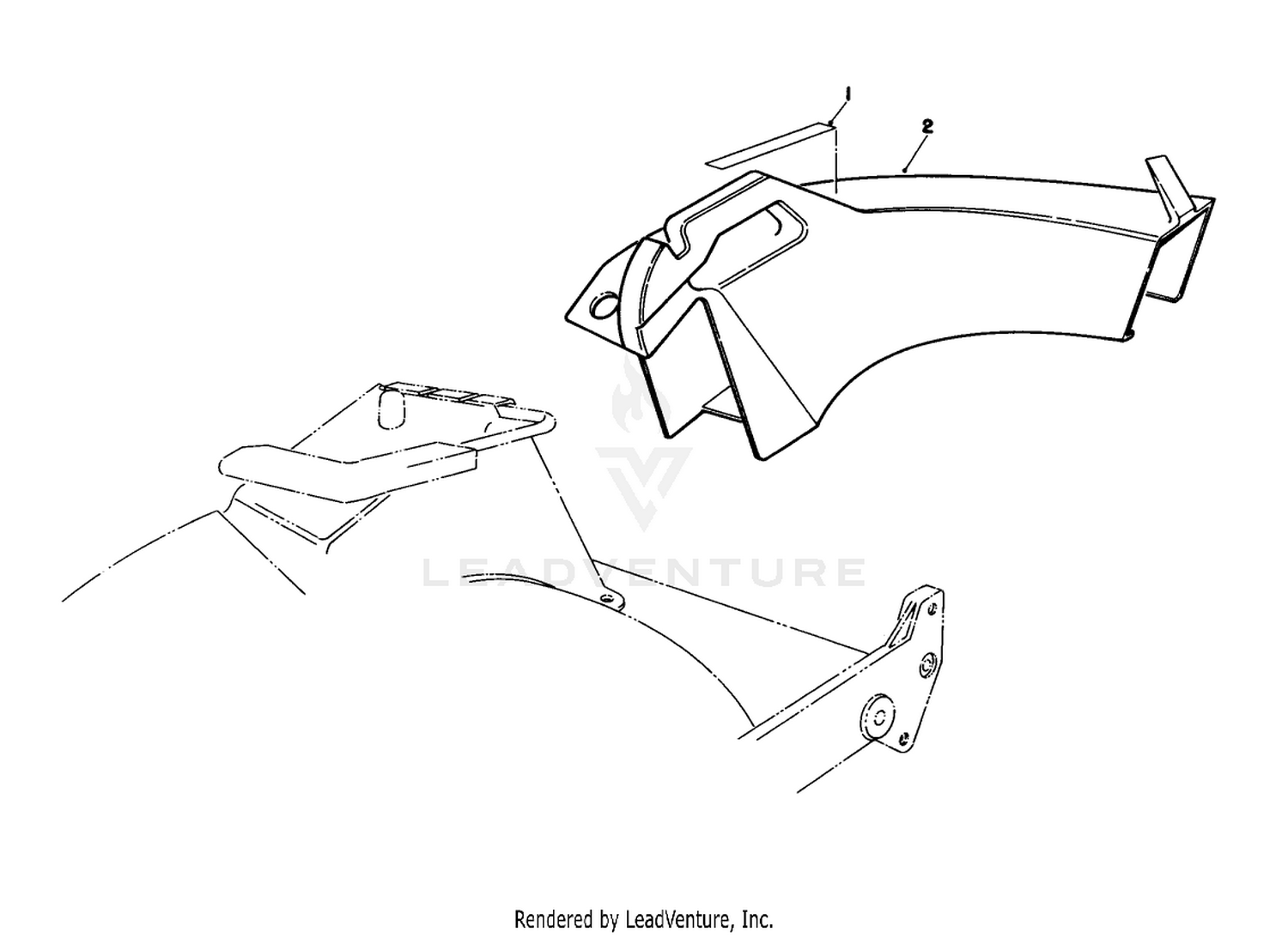 Side Discharge Chute Model No. 59168 (optional)