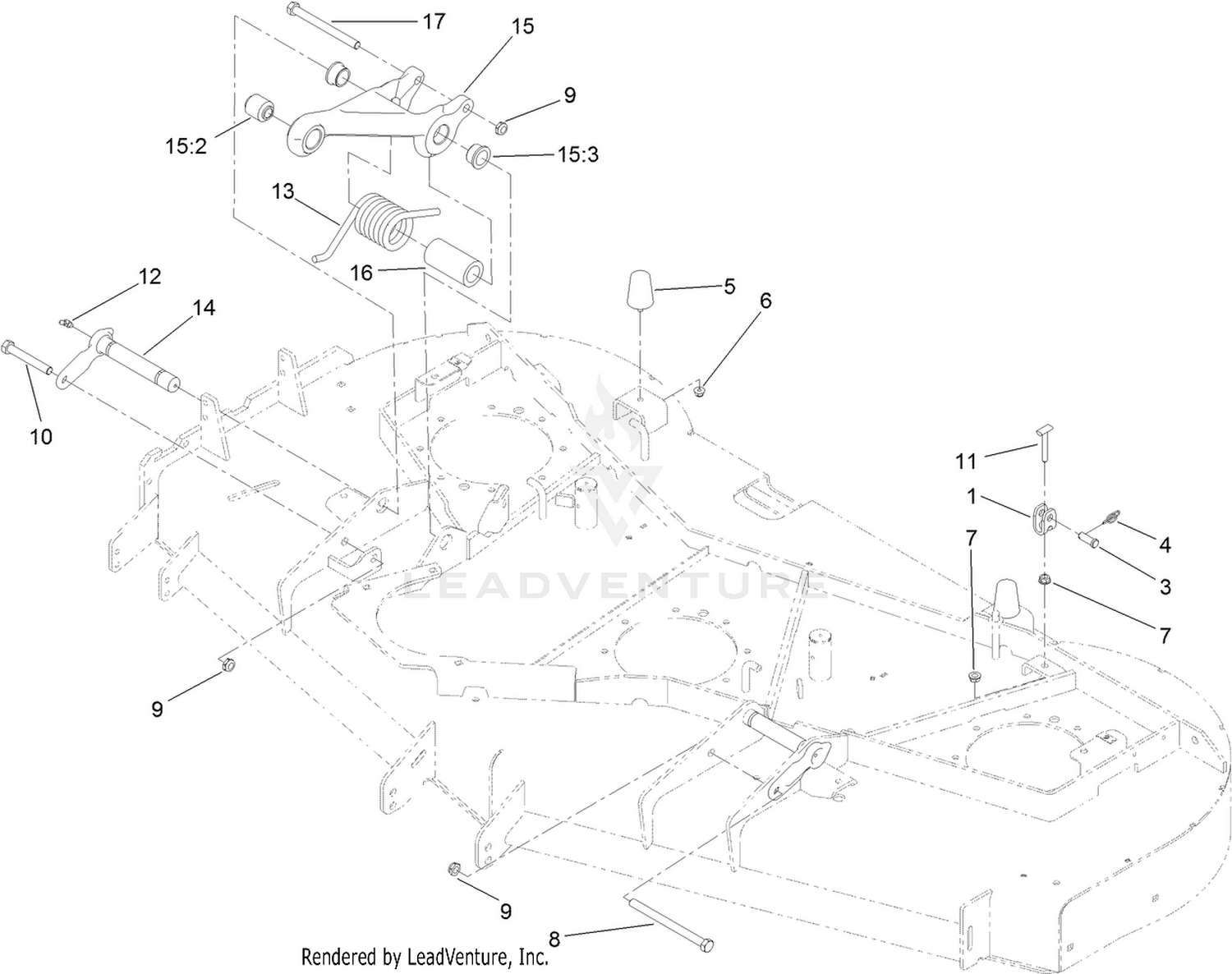Adjustment Link and Bumper Assembly
