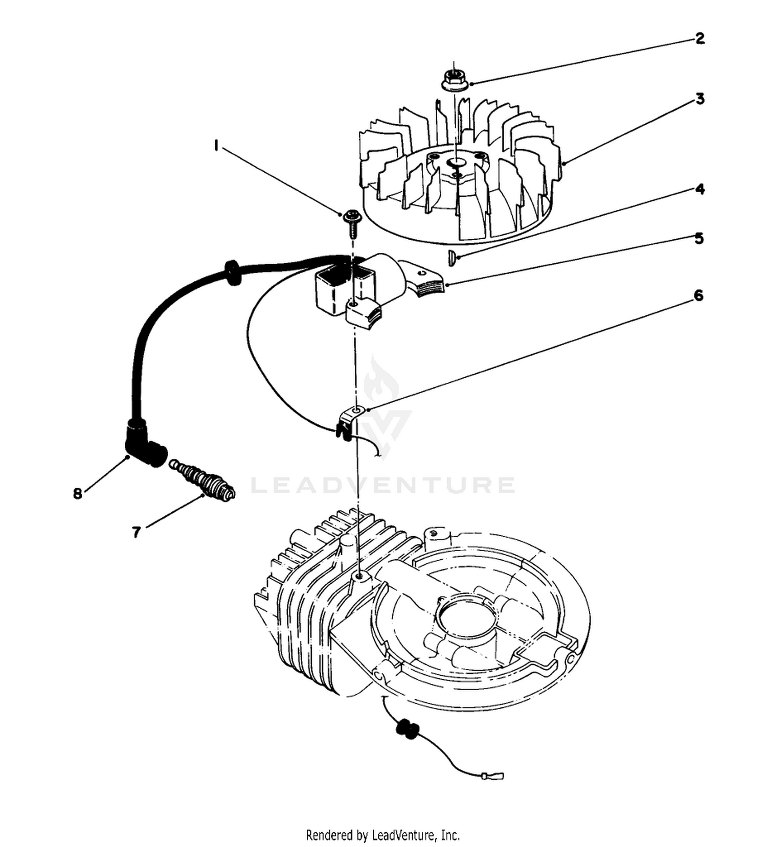 Ignition Assembly (engine Model No. 47ph7)