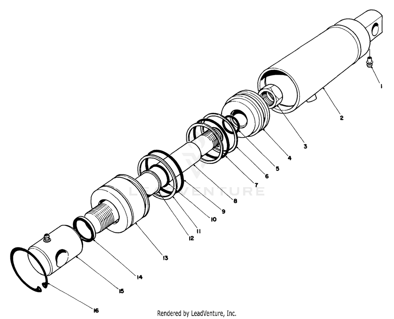 Hydraulic Cylinder Assembly-53-3160