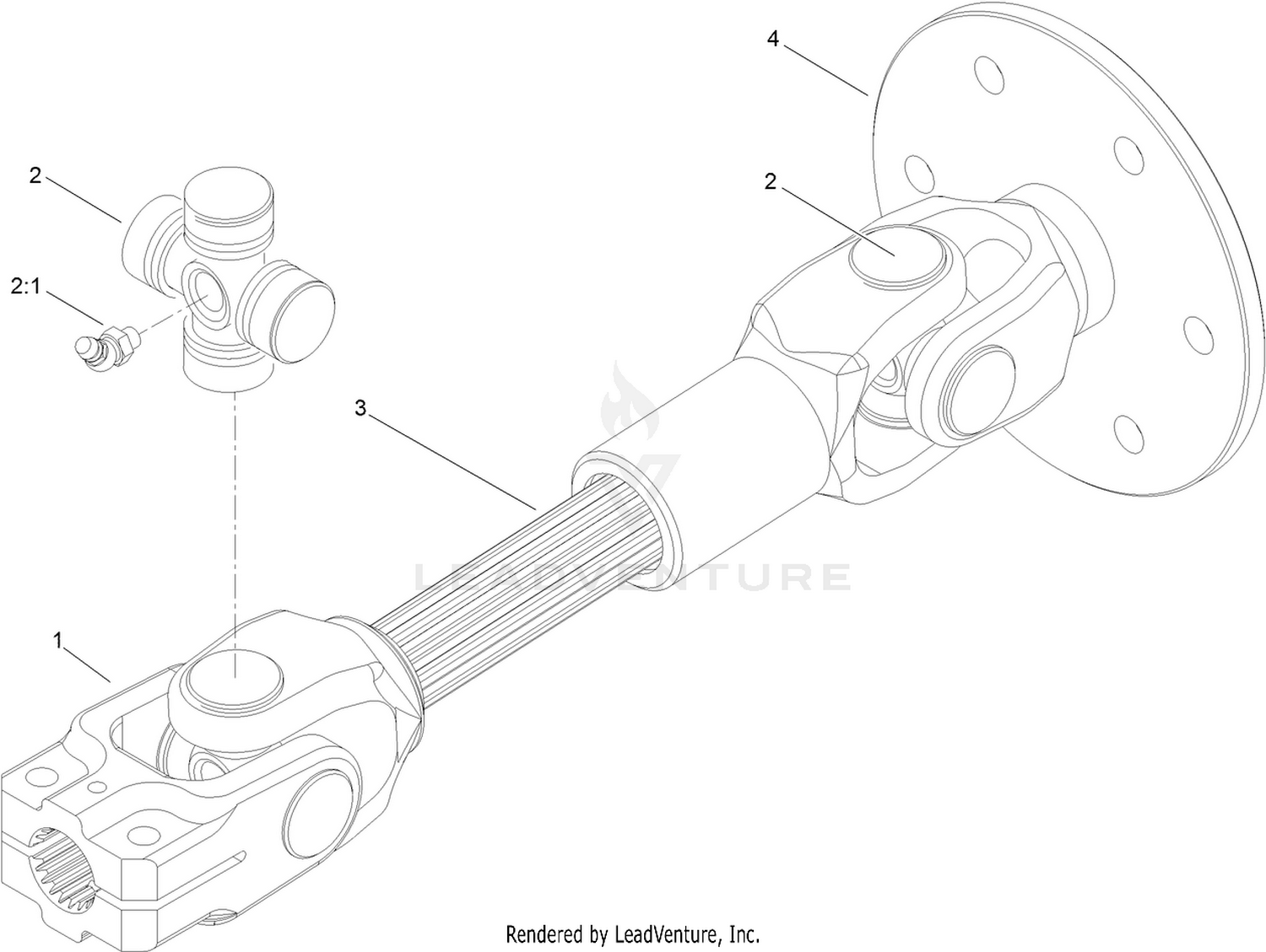 Driveshaft Assembly No. 107-2025