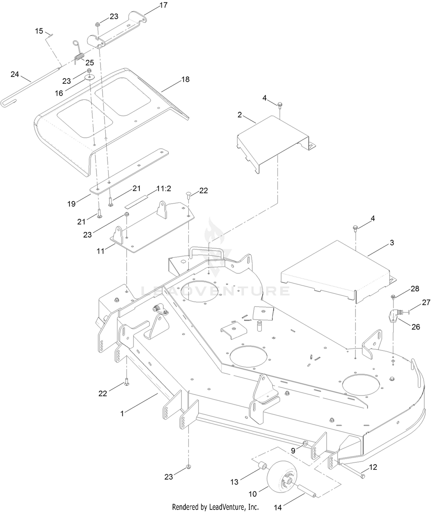 54 Inch Deck Assembly