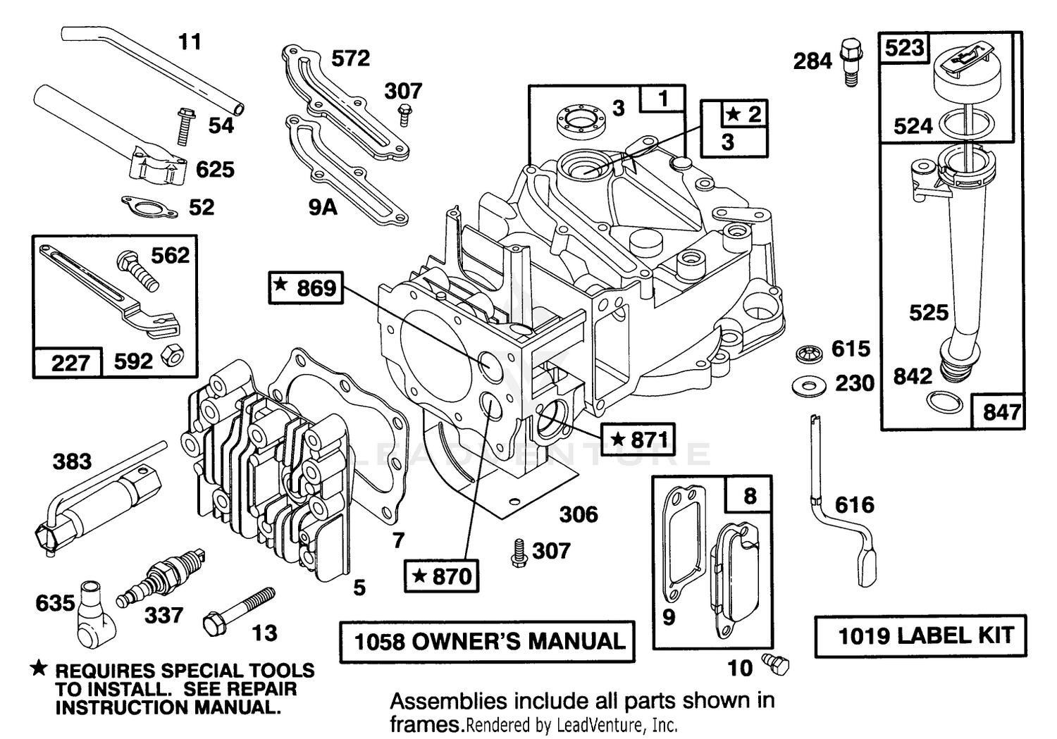 Engine Briggs  Stratton Model 127702-0131-01