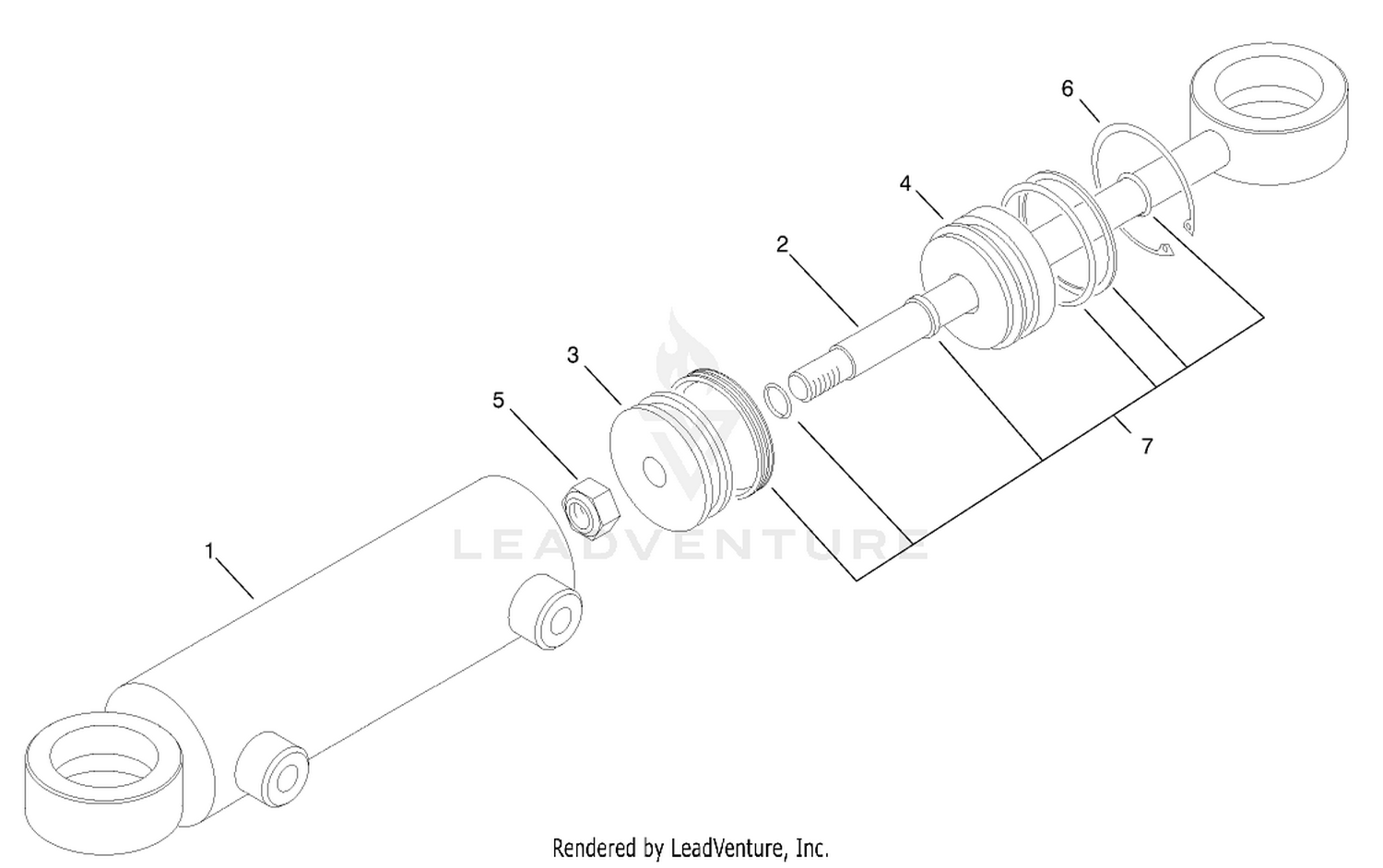 Hydraulic Cylinder Assembly No. 94-8141