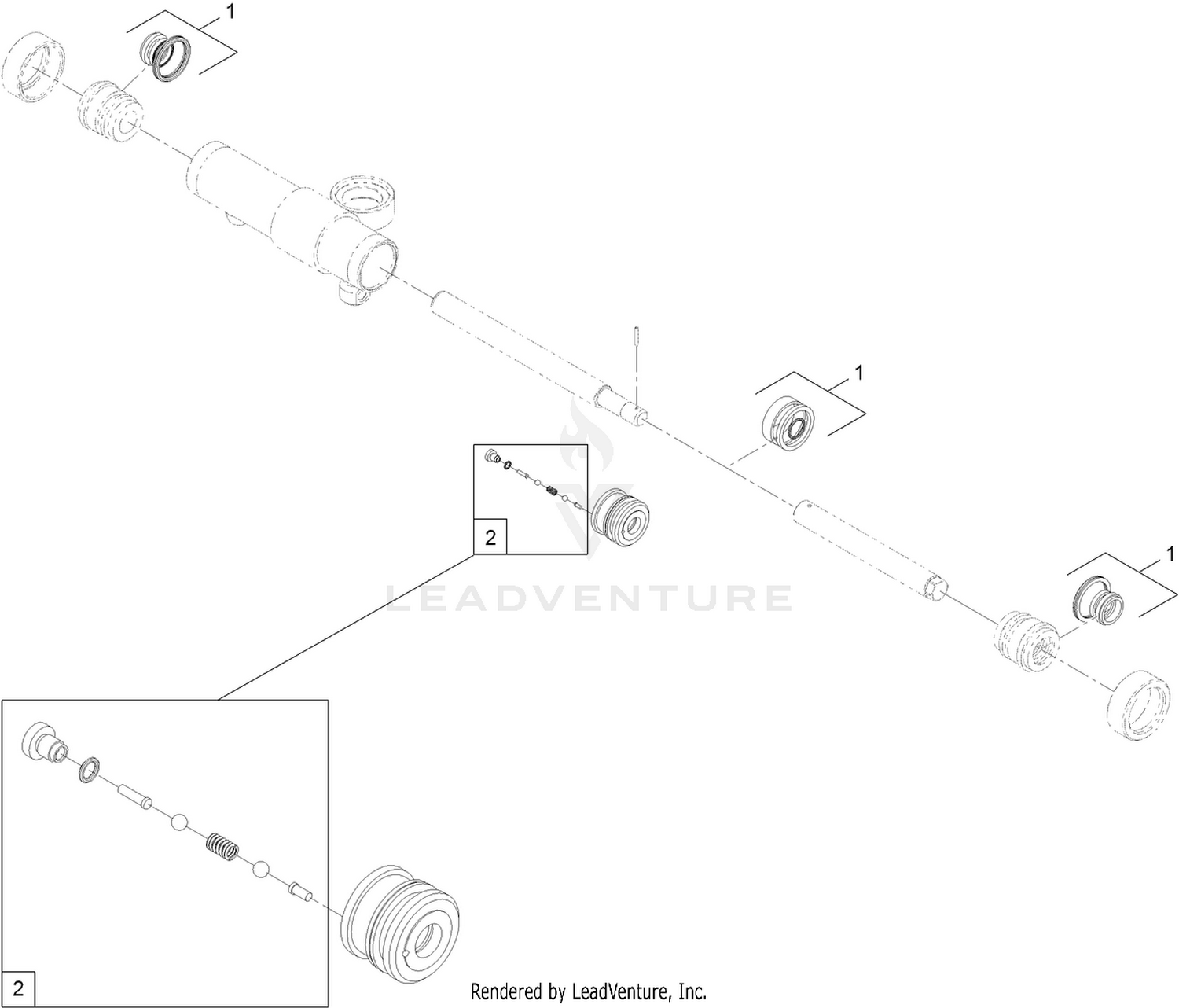 Hydraulic Cylinder Assembly No. 115-0060